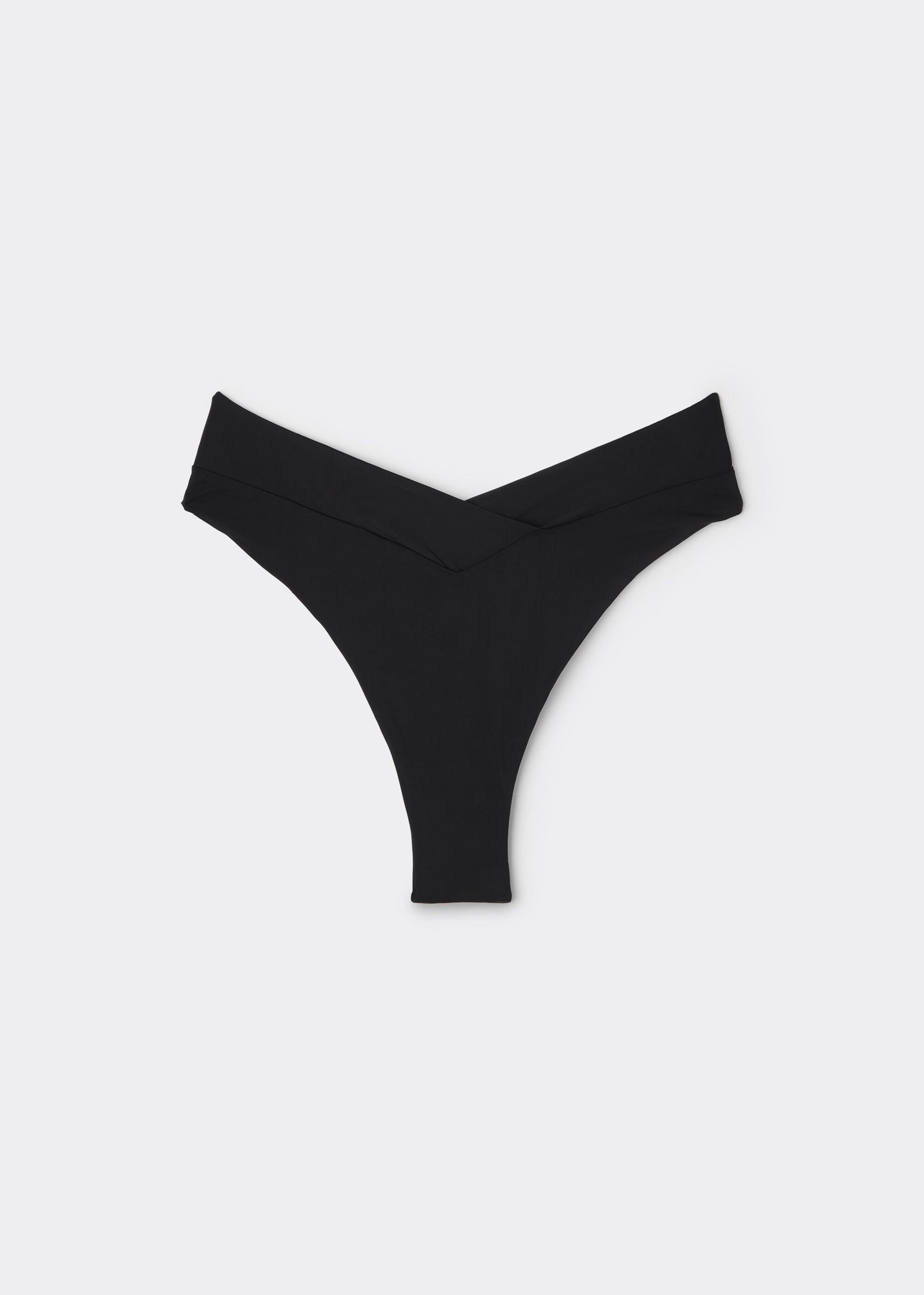 High-Waisted V-Cut Brazilian Bikini Bottoms