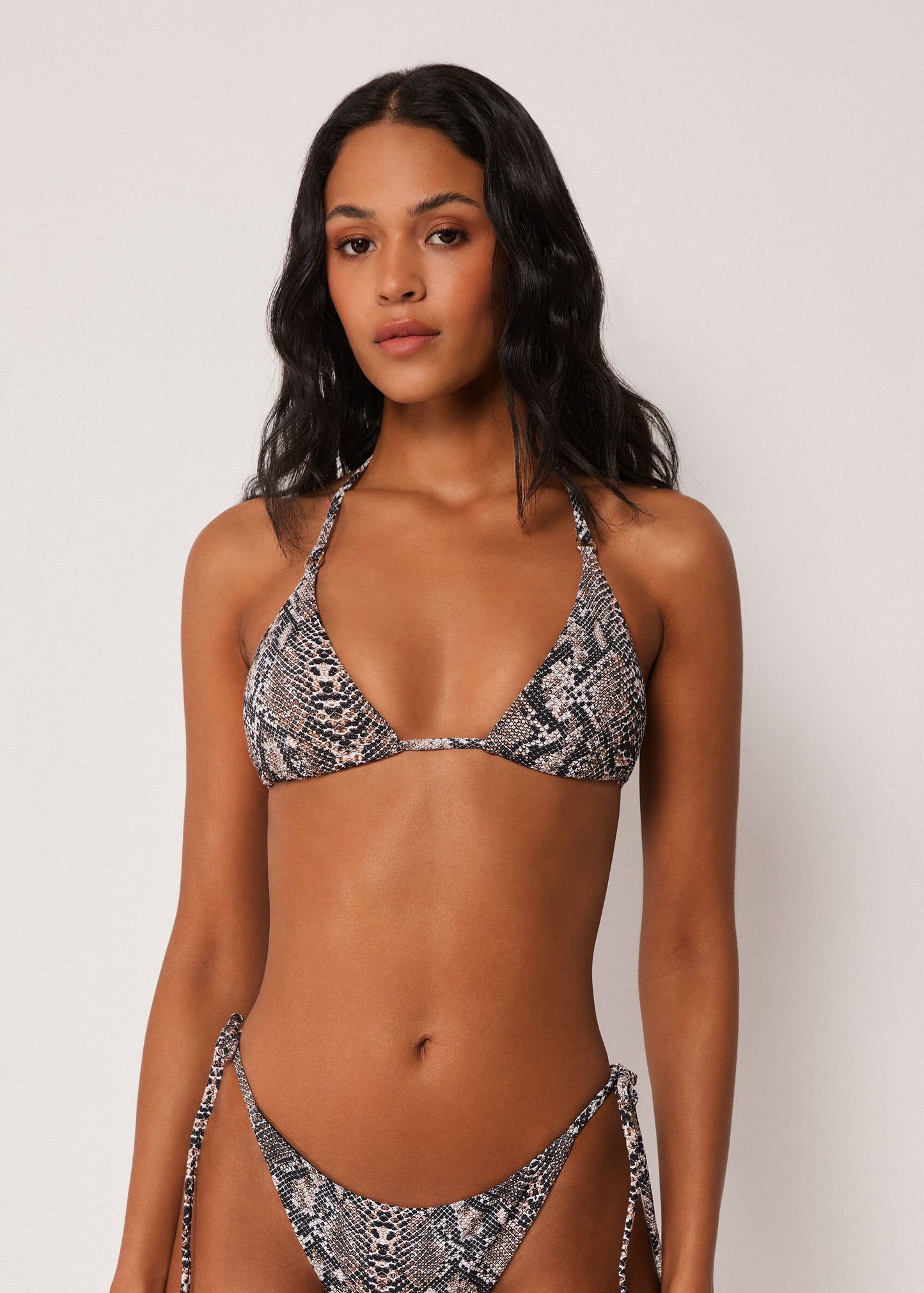 Triangle Bikini Top Classic Snake