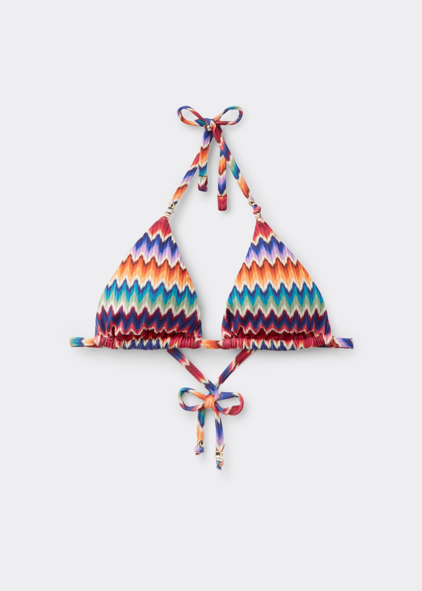 Triangle Bikini Top Vibrant Chevron