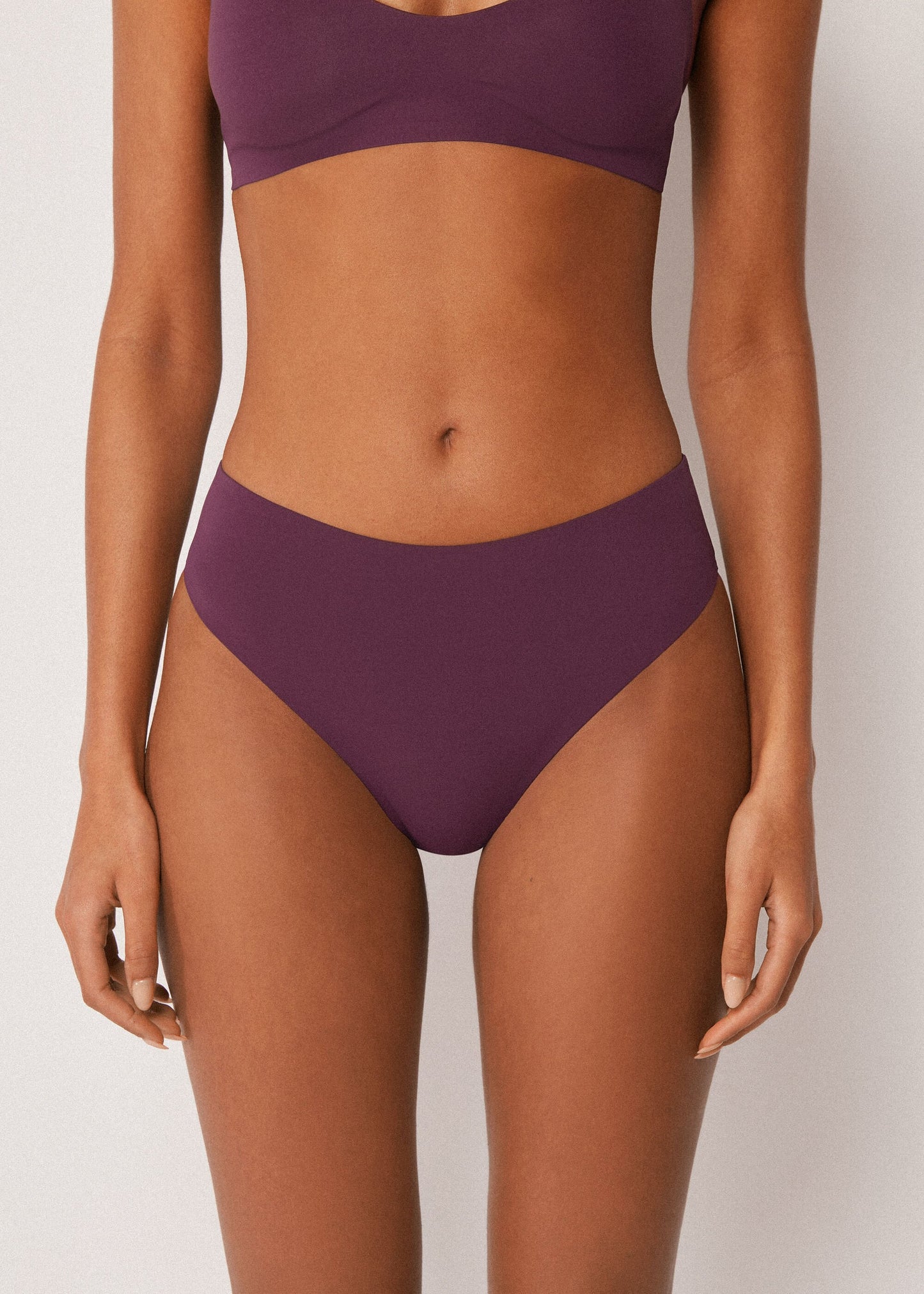 High-Waisted Bikini Bottoms Invisible Bonding