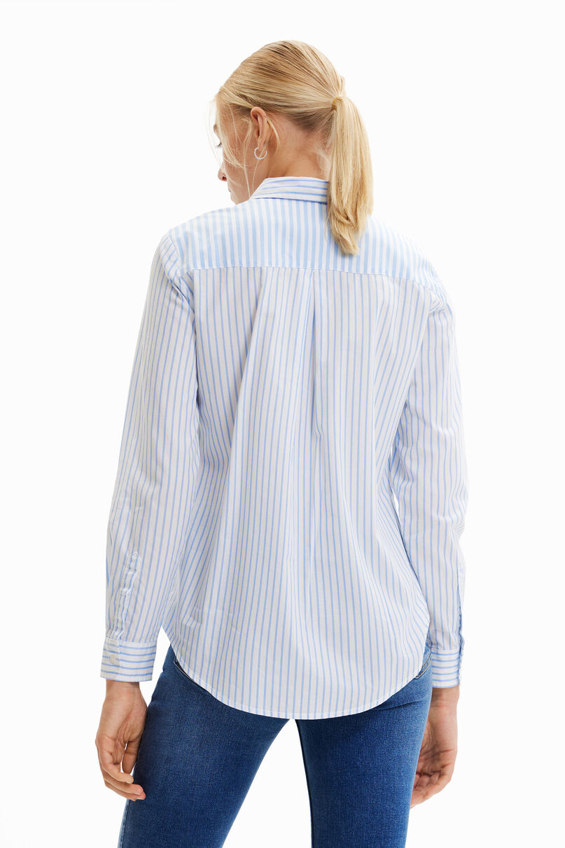 Patchwork striped shirt