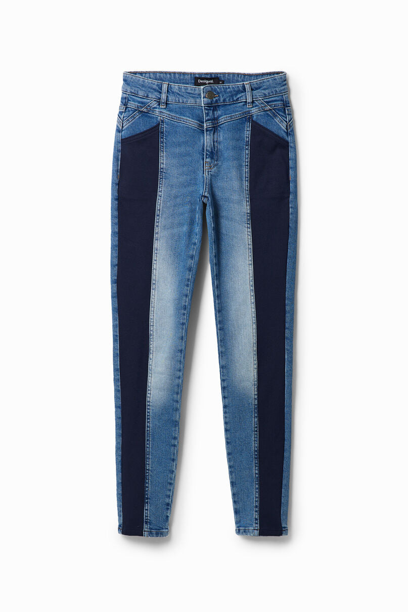 Banded slim jeans