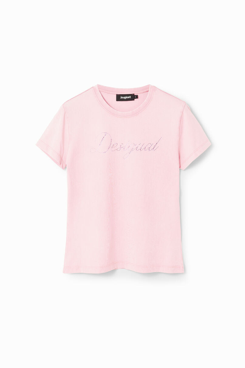 Slim rhinestone T-shirt