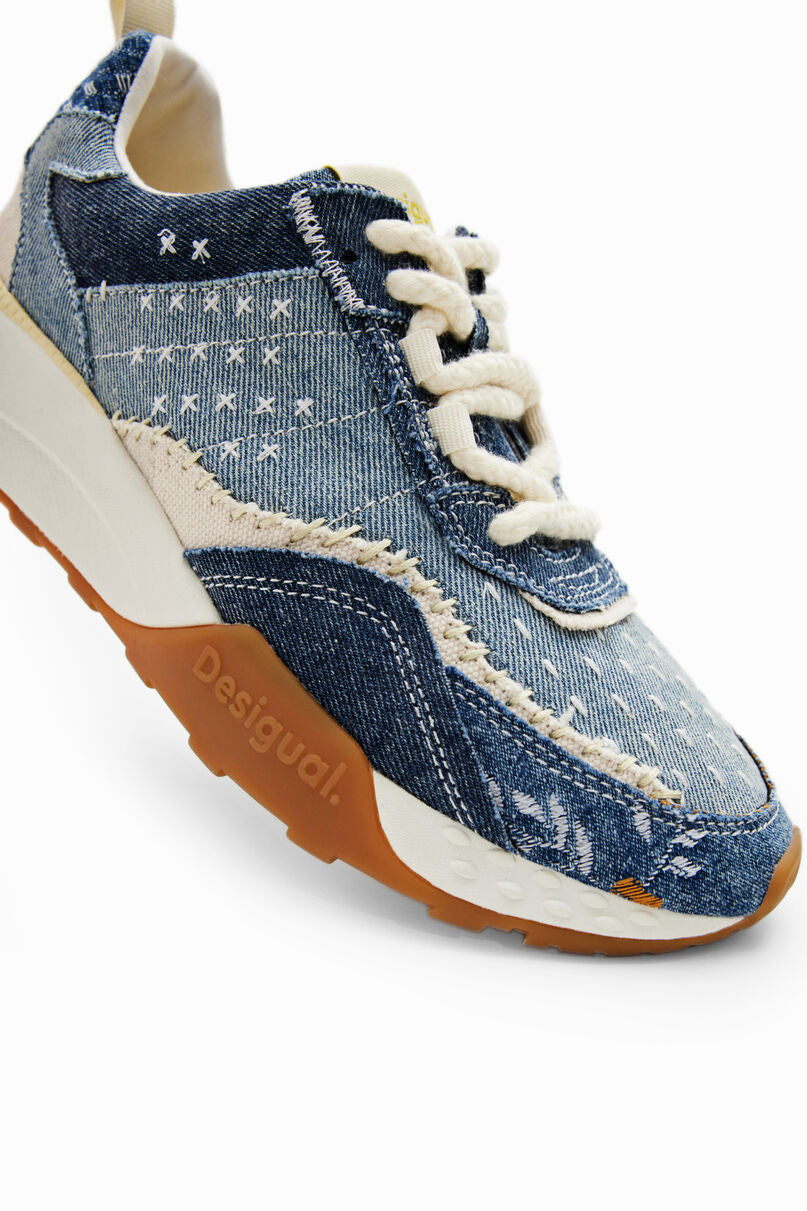 Denim jogger sneakers