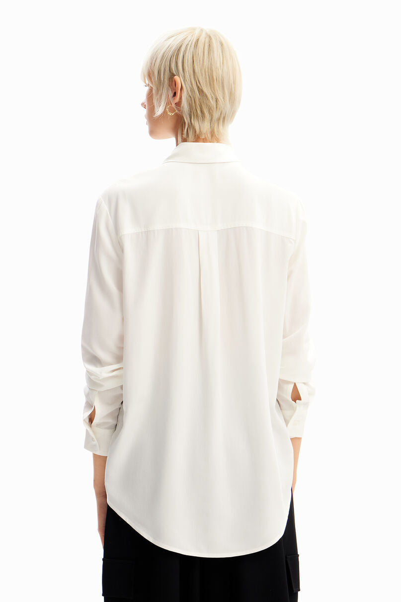 Geometric viscose shirt