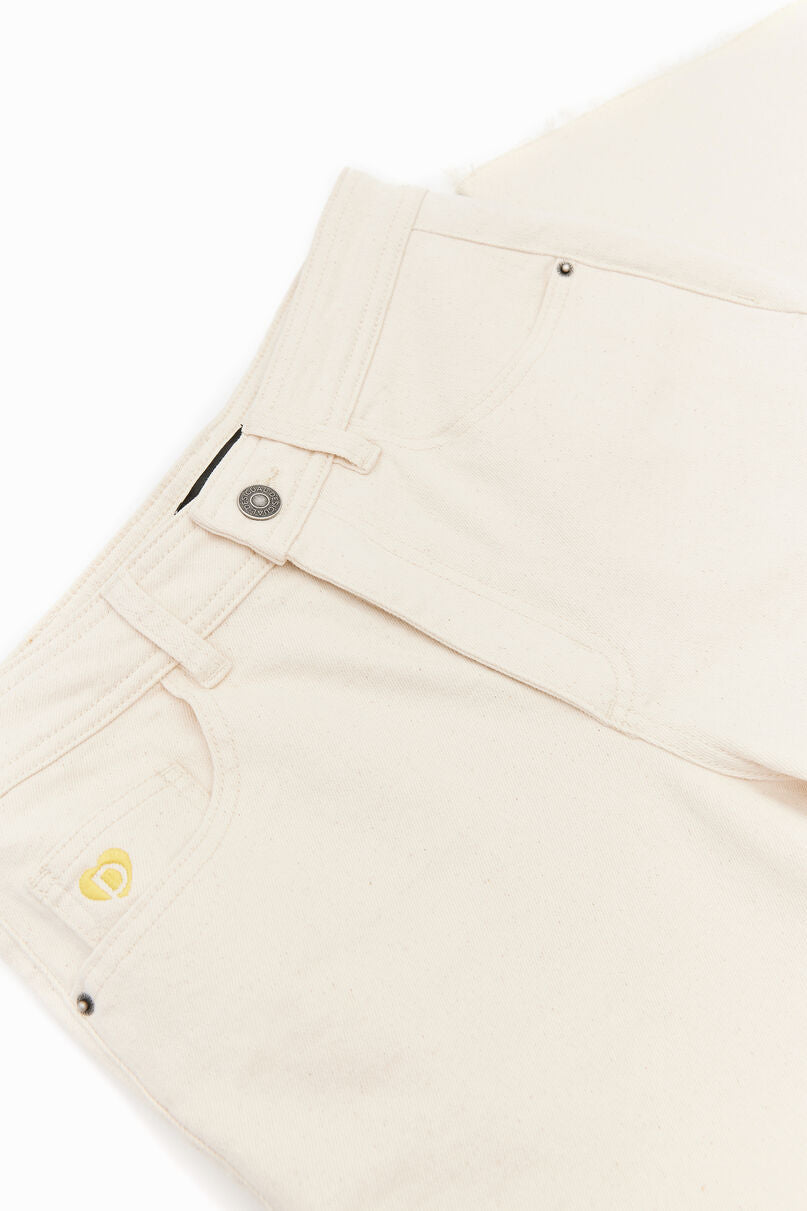 Cropped culotte jeans