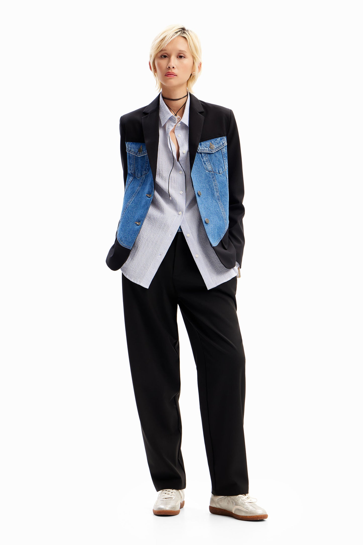 Hybrid trucker blazer