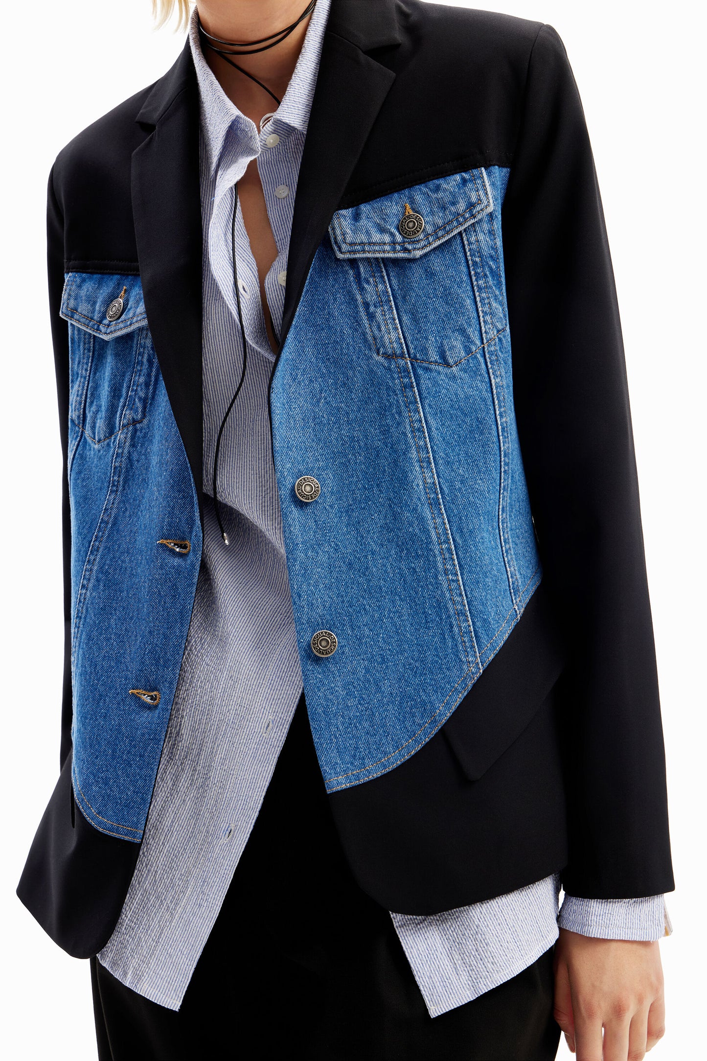 Hybrid trucker blazer