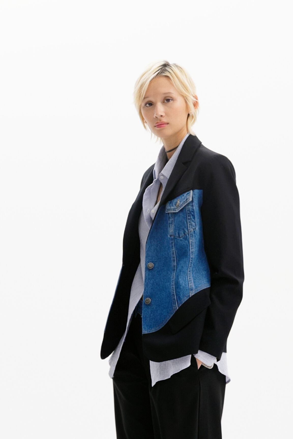 Hybrid trucker blazer