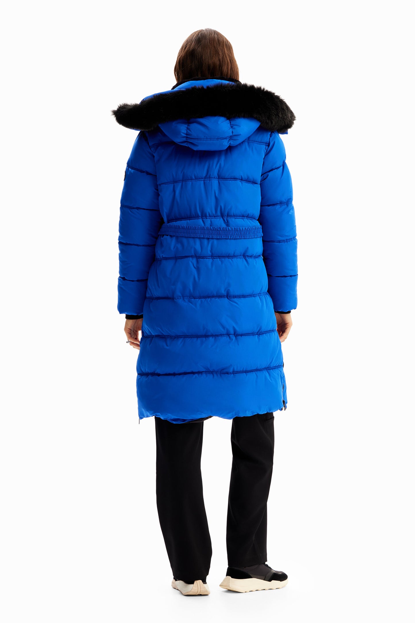 Quilted belted coat