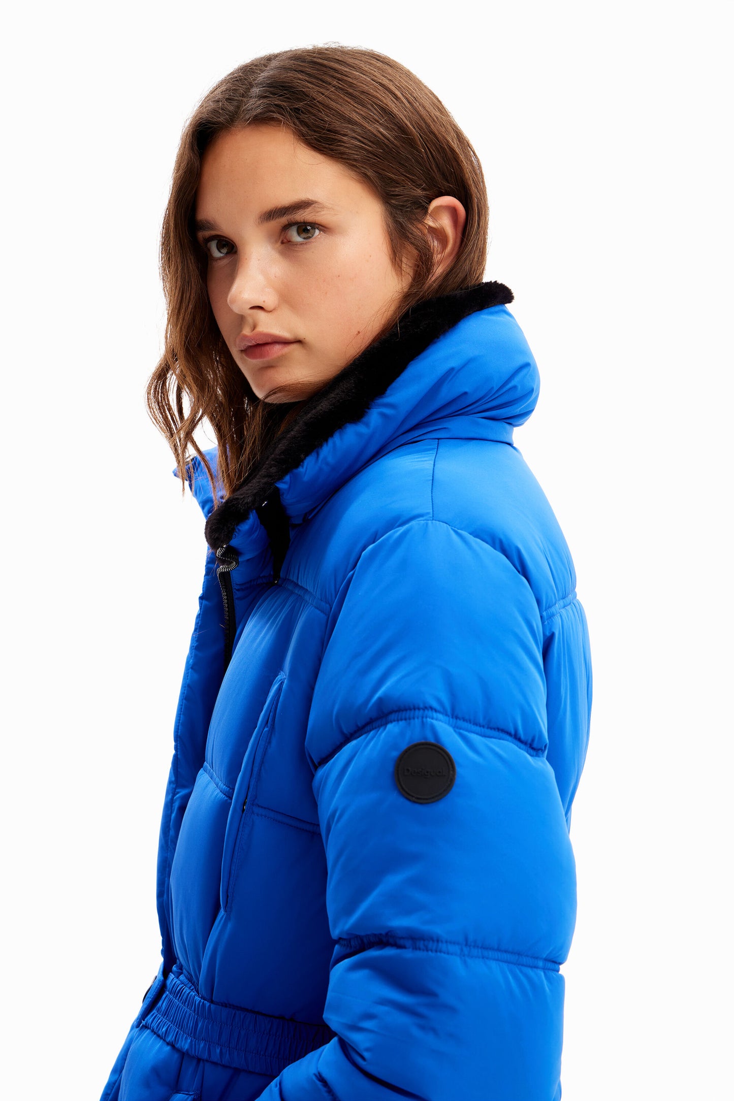 Quilted belted coat
