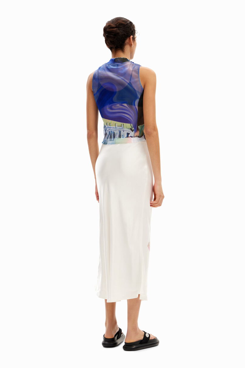 Orchid midi skirt
