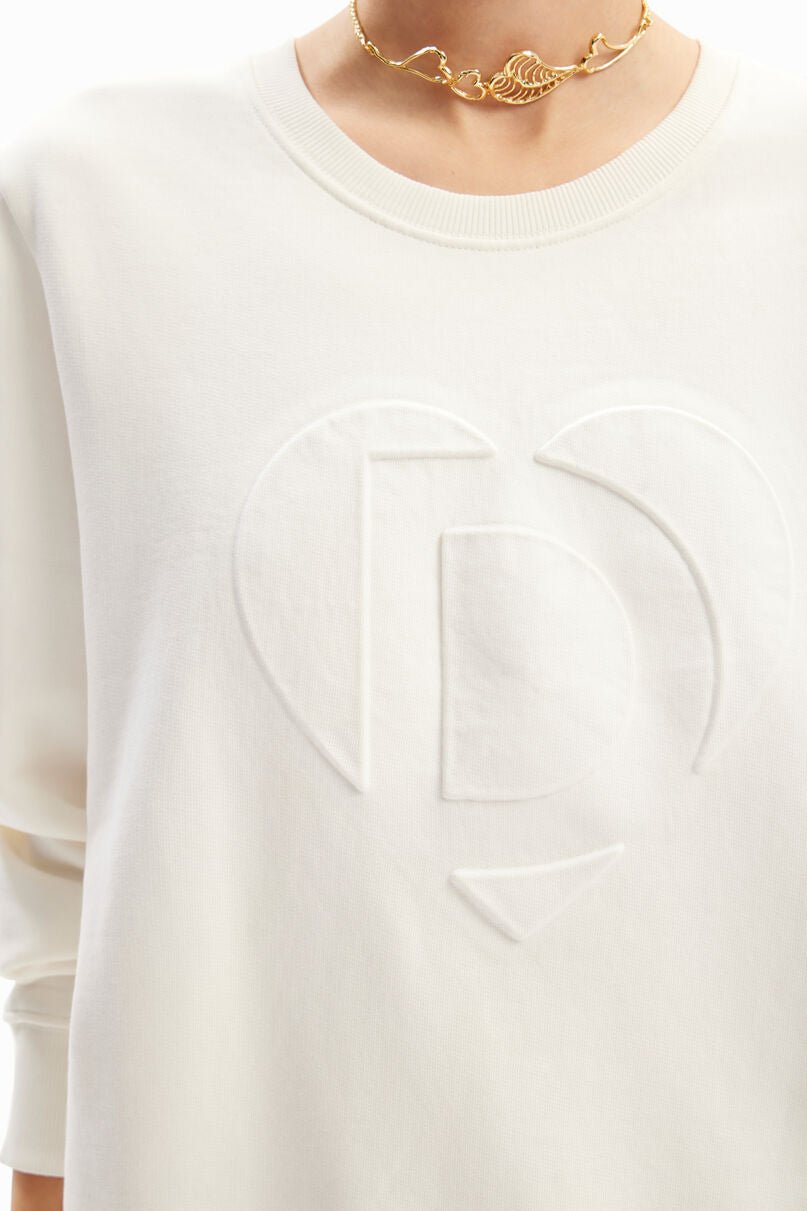 Embossed imagotype sweatshirt