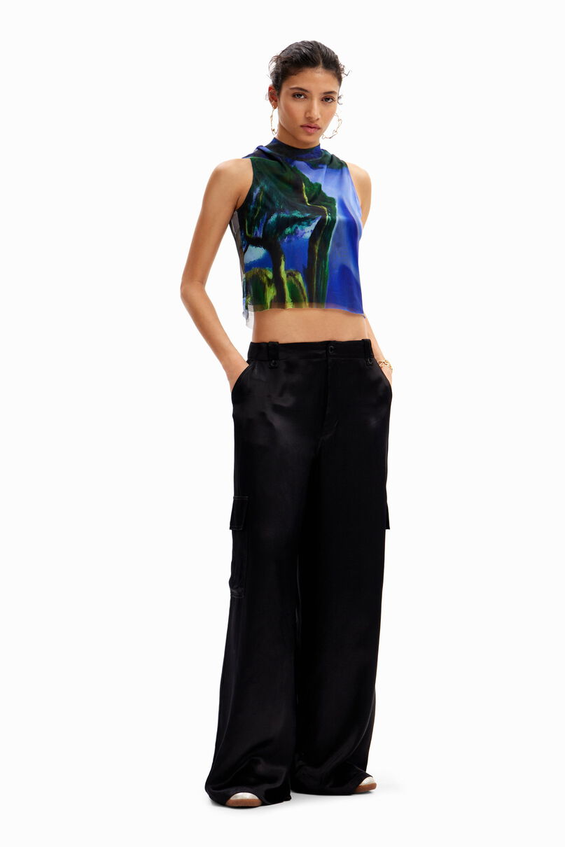 Tulle landscape T-shirt