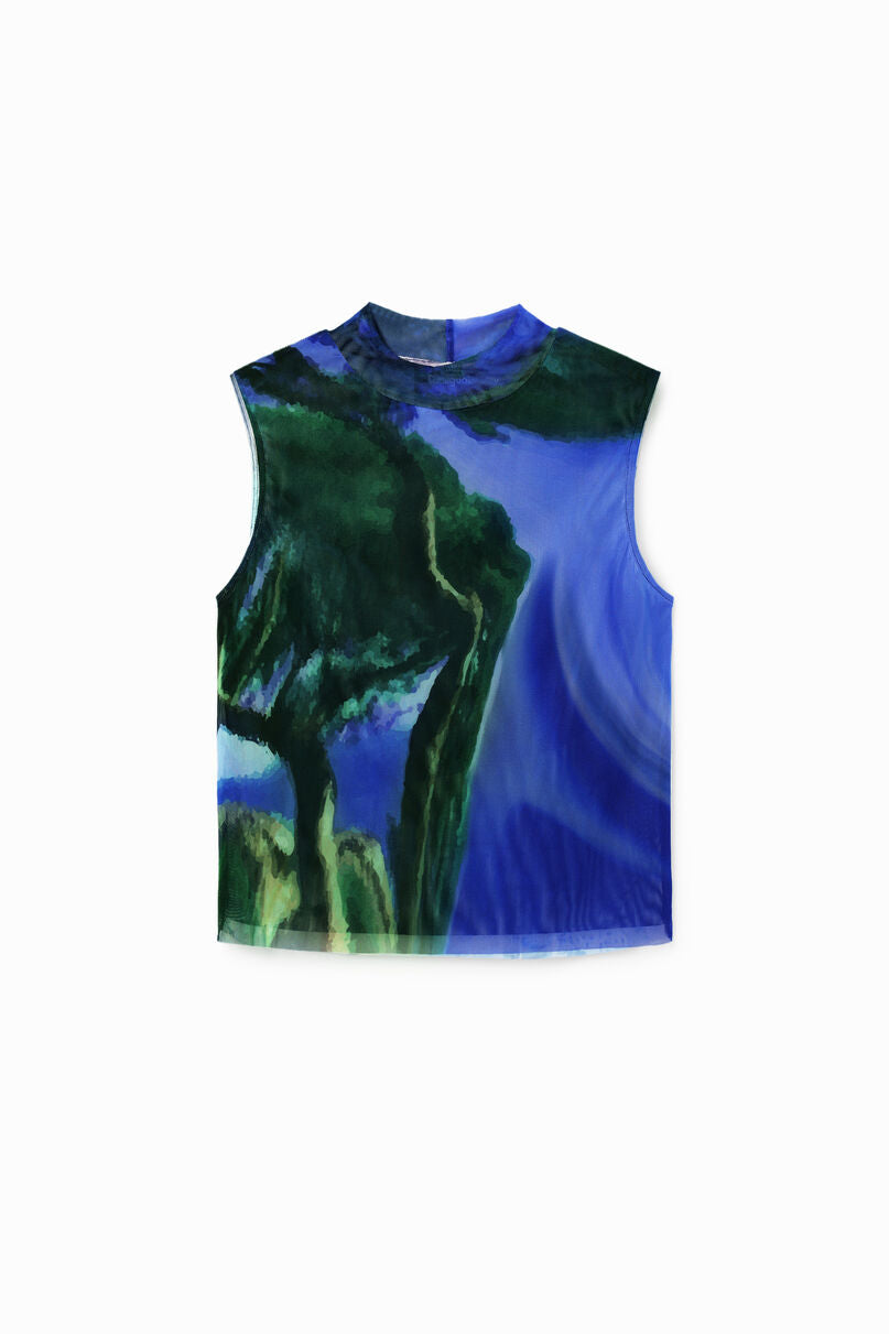Tulle landscape T-shirt