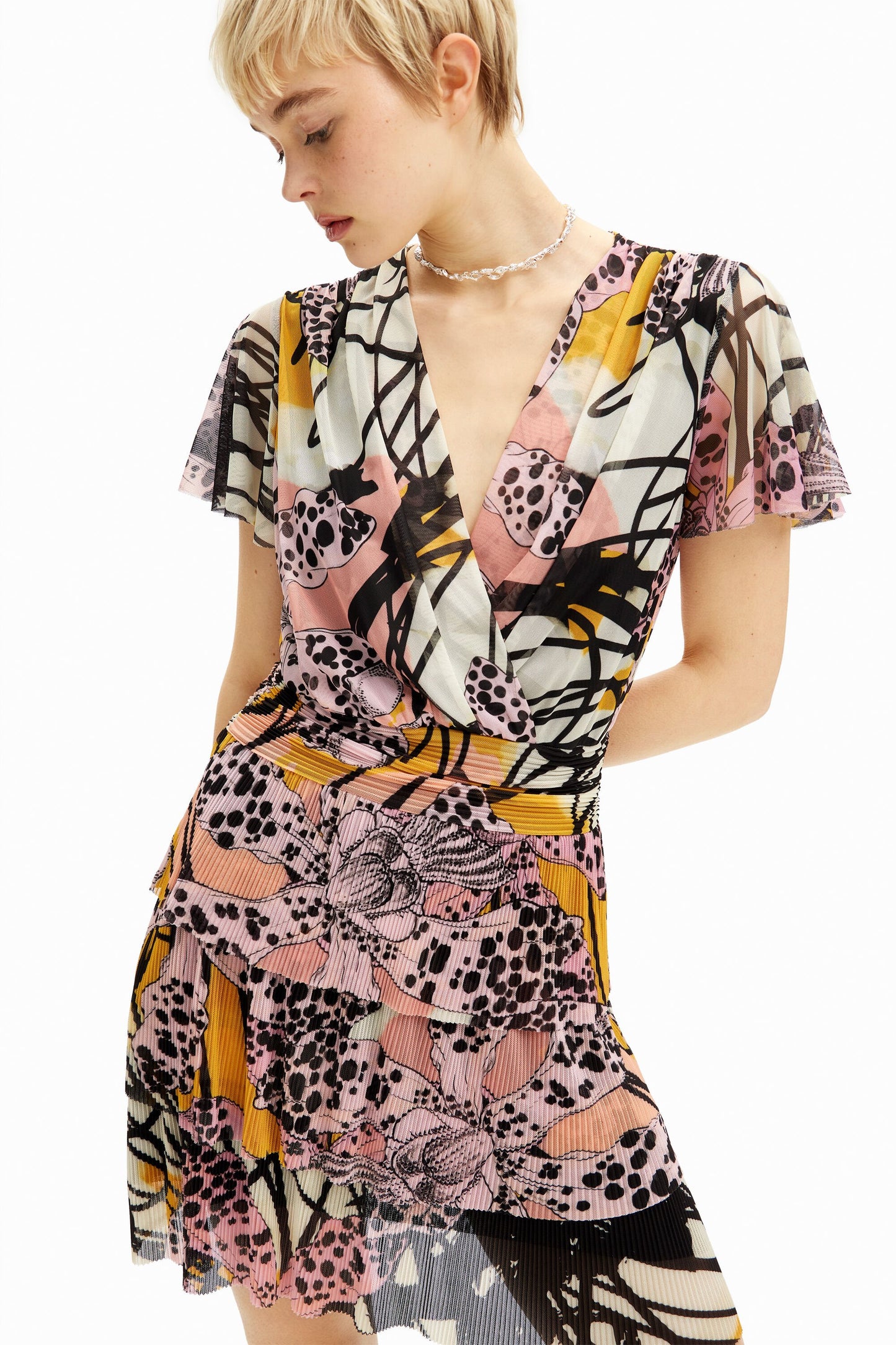 Orchid mini dress