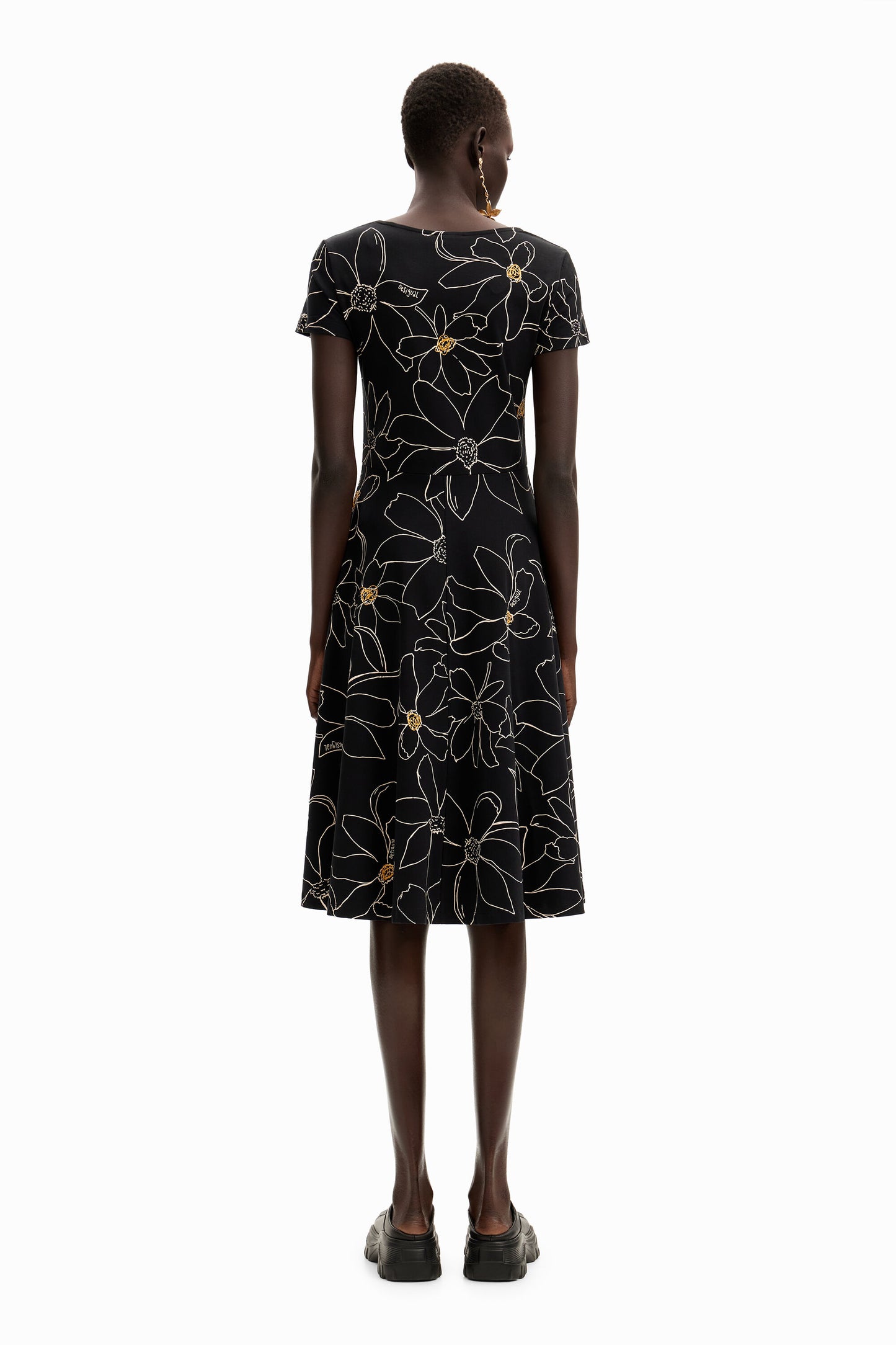 Arty floral dress