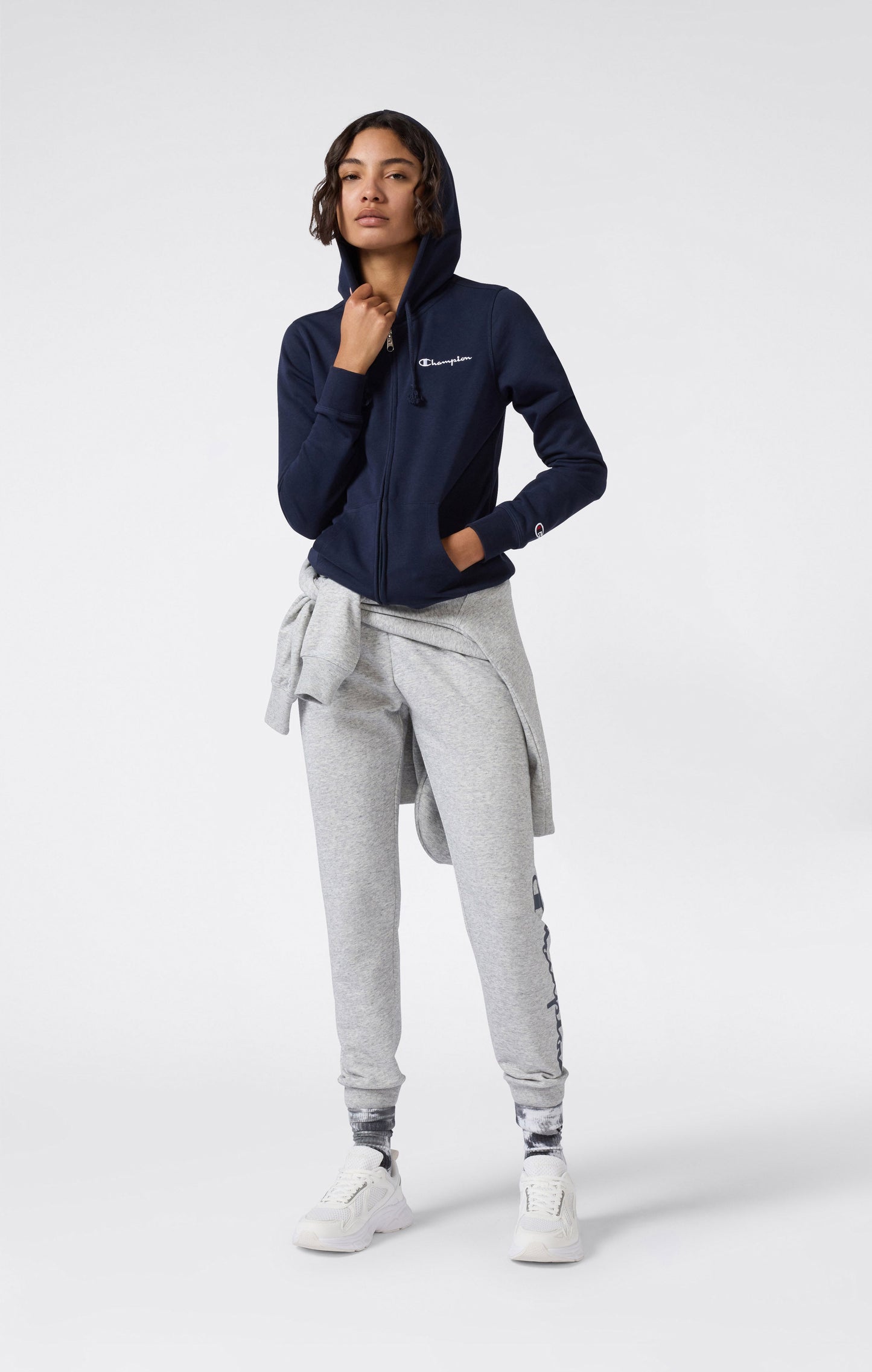 Women's Lightweight Full Zip Hoodie Icons