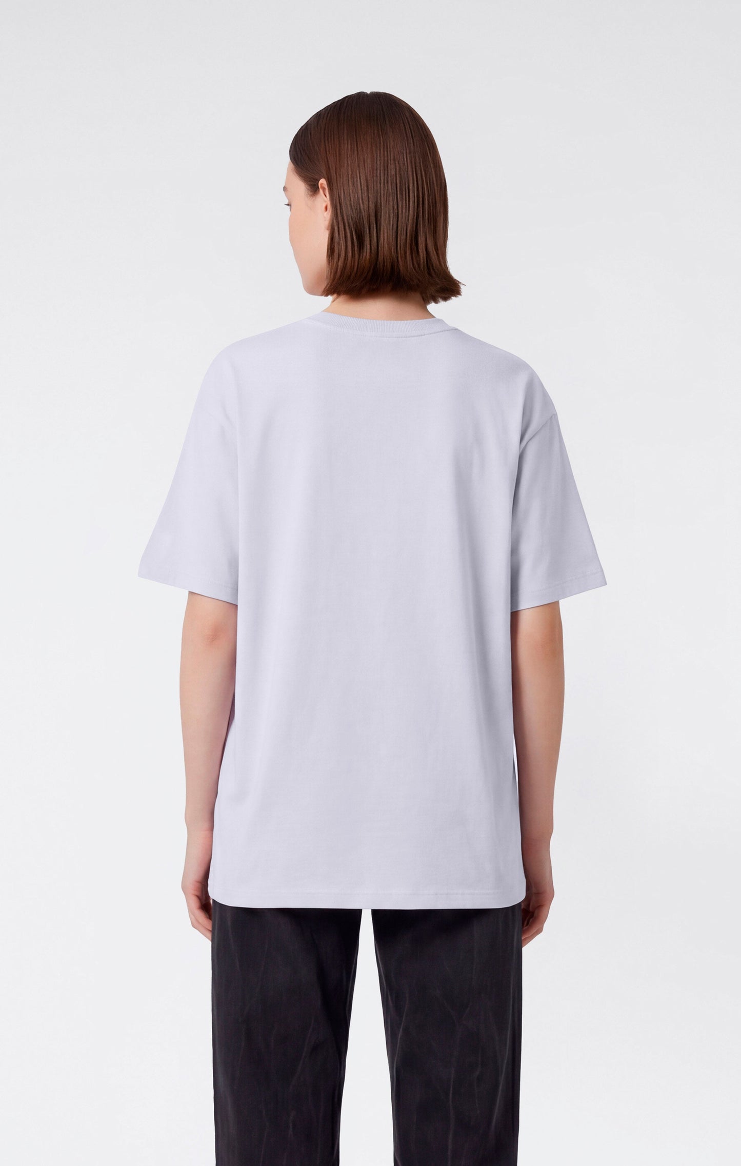 Women's Washed Effect Crewneck T-Shirt Icons