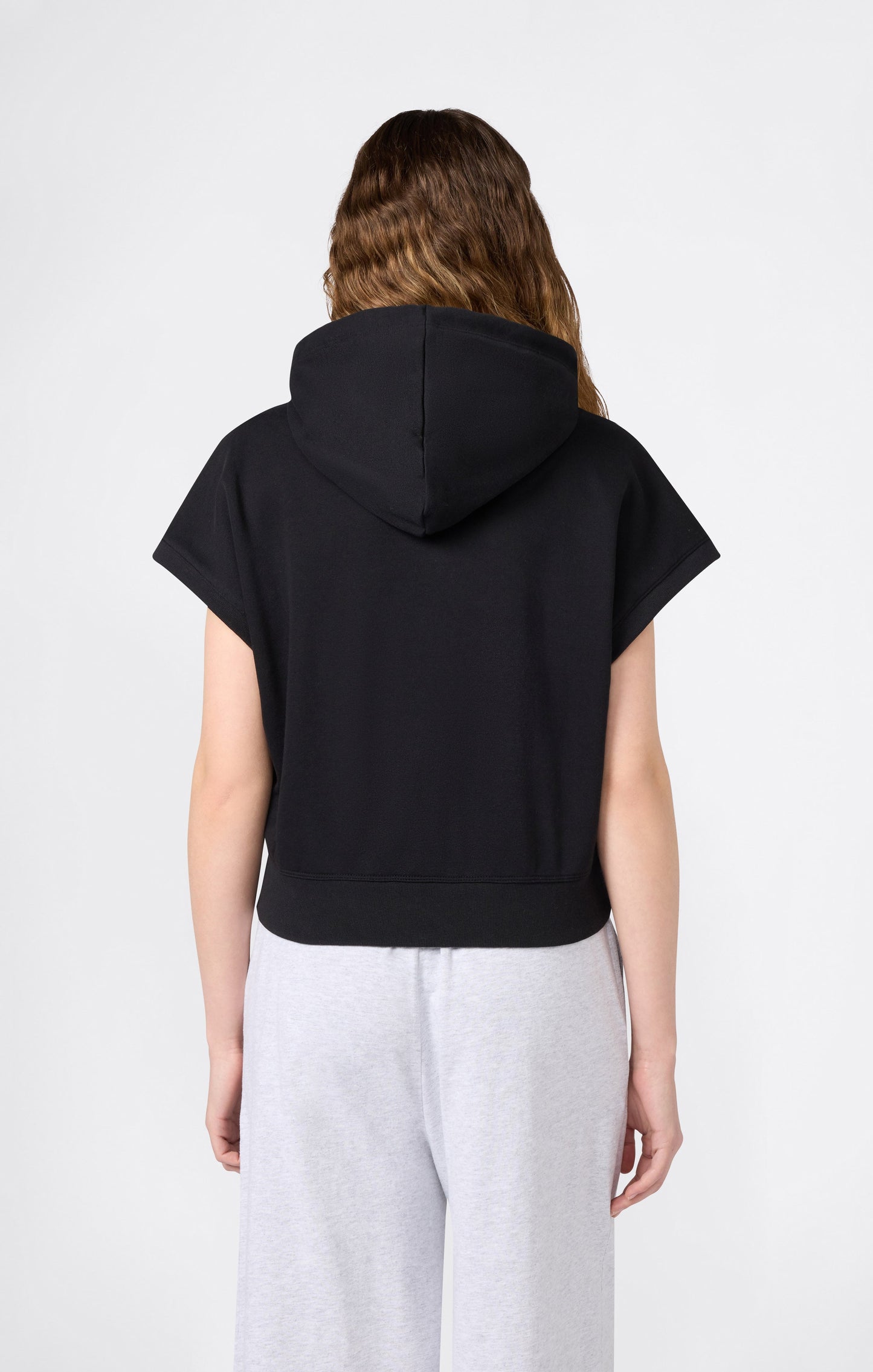 Women's Lightweight Short Sleeve Hooded Sweatshirt Icons