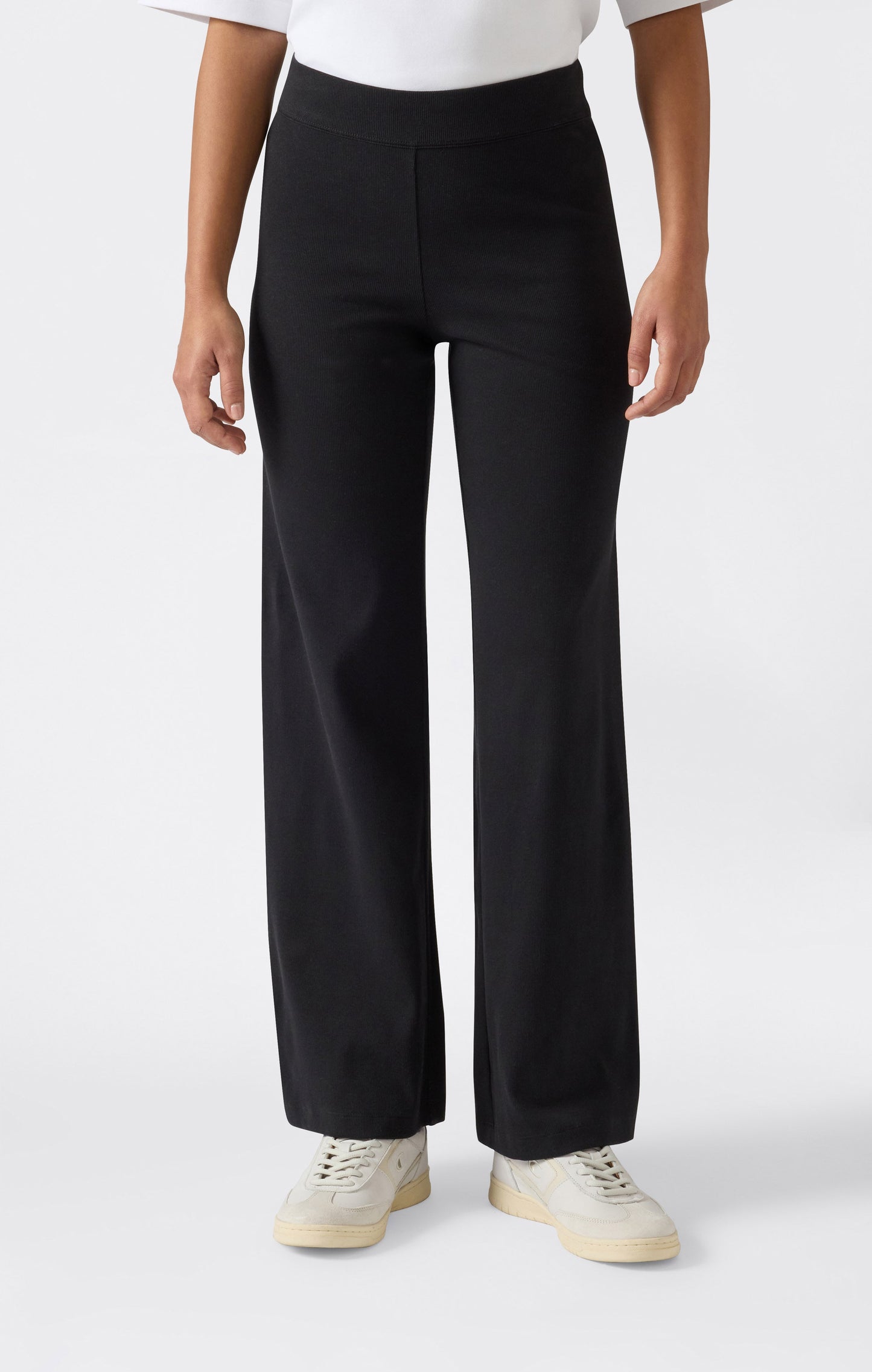 Women's Lightweight Wide Leg Ribbed Pants Icons