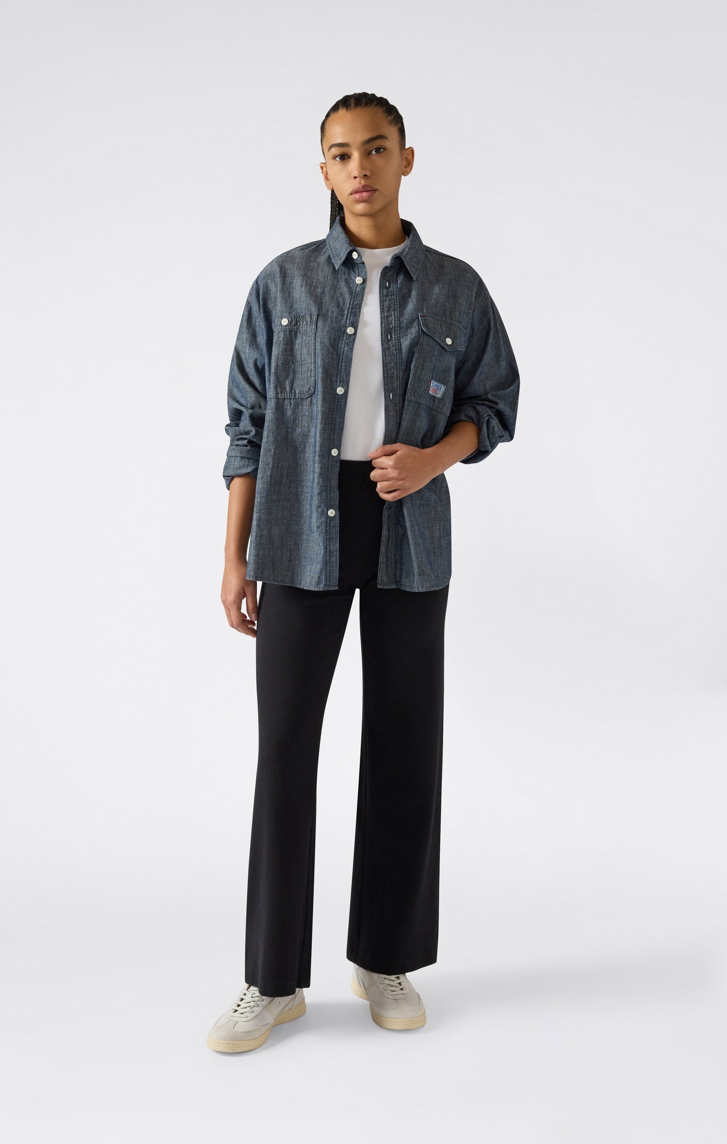 Women's Lightweight Wide Leg Ribbed Pants Icons