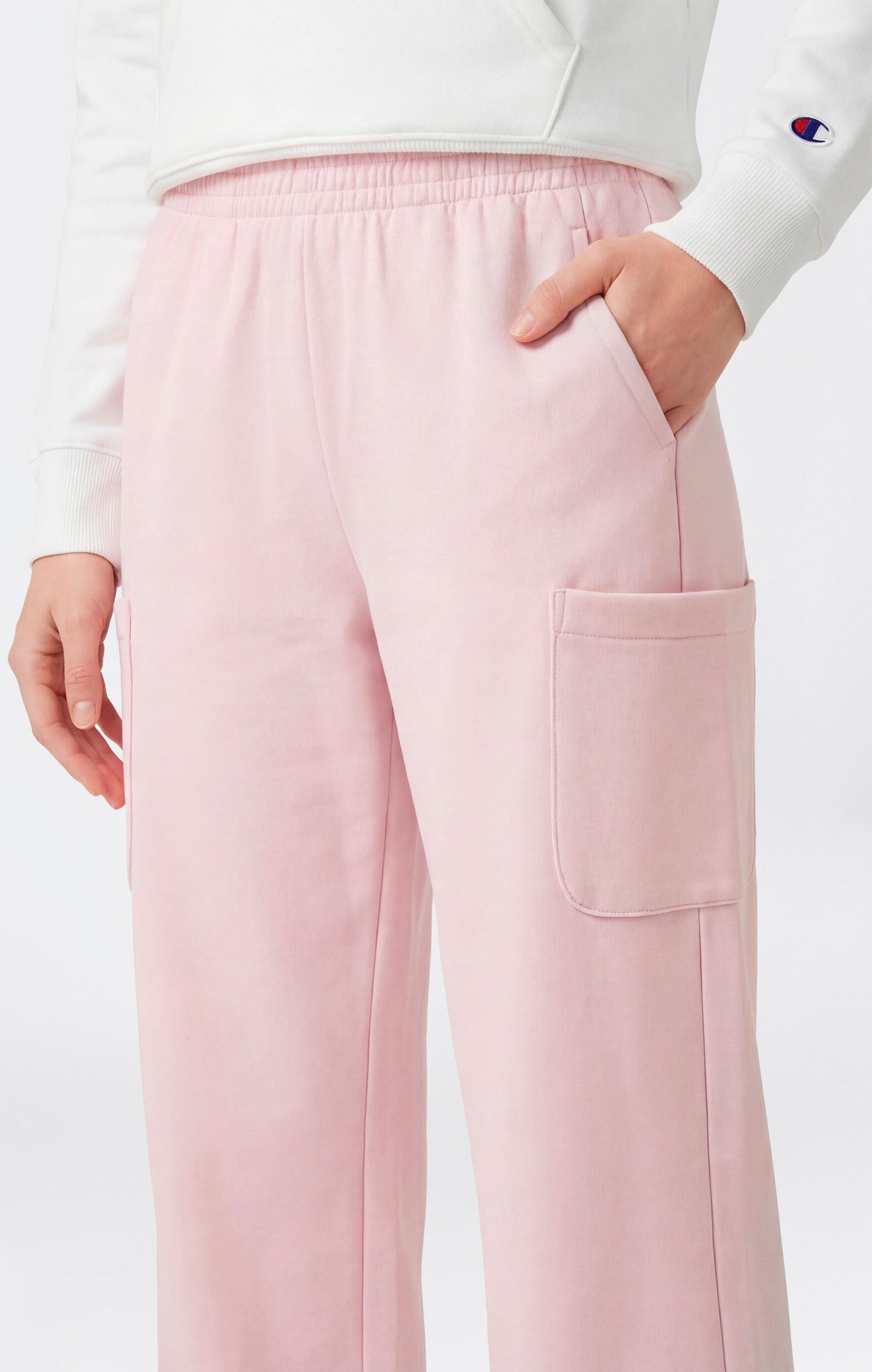 Women's Lightweight Wide Leg Fleece Jogger Pants Icons