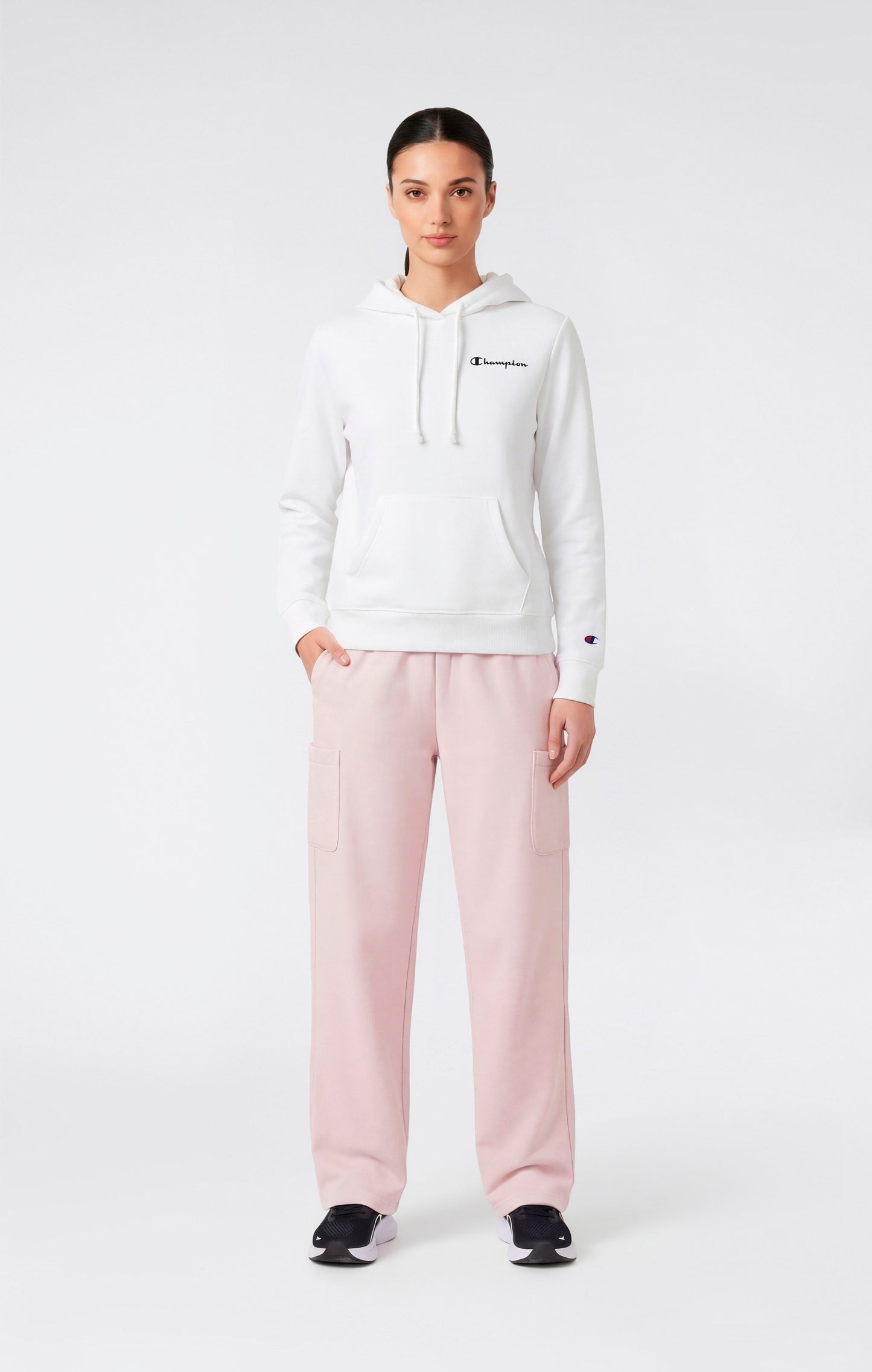 Women's Lightweight Wide Leg Fleece Jogger Pants Icons