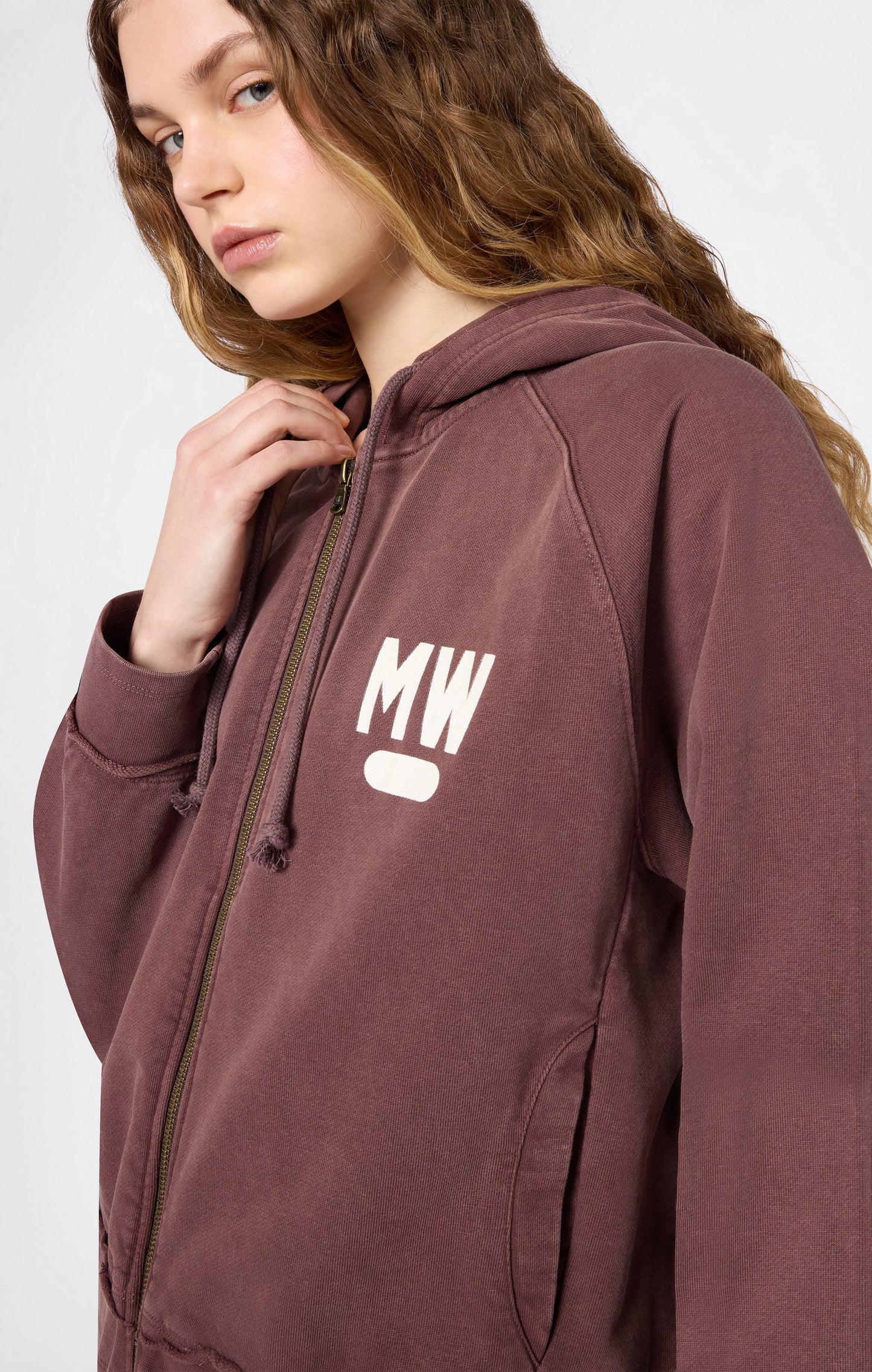 Women's East West Hooded Full Zip Sweatshirt
