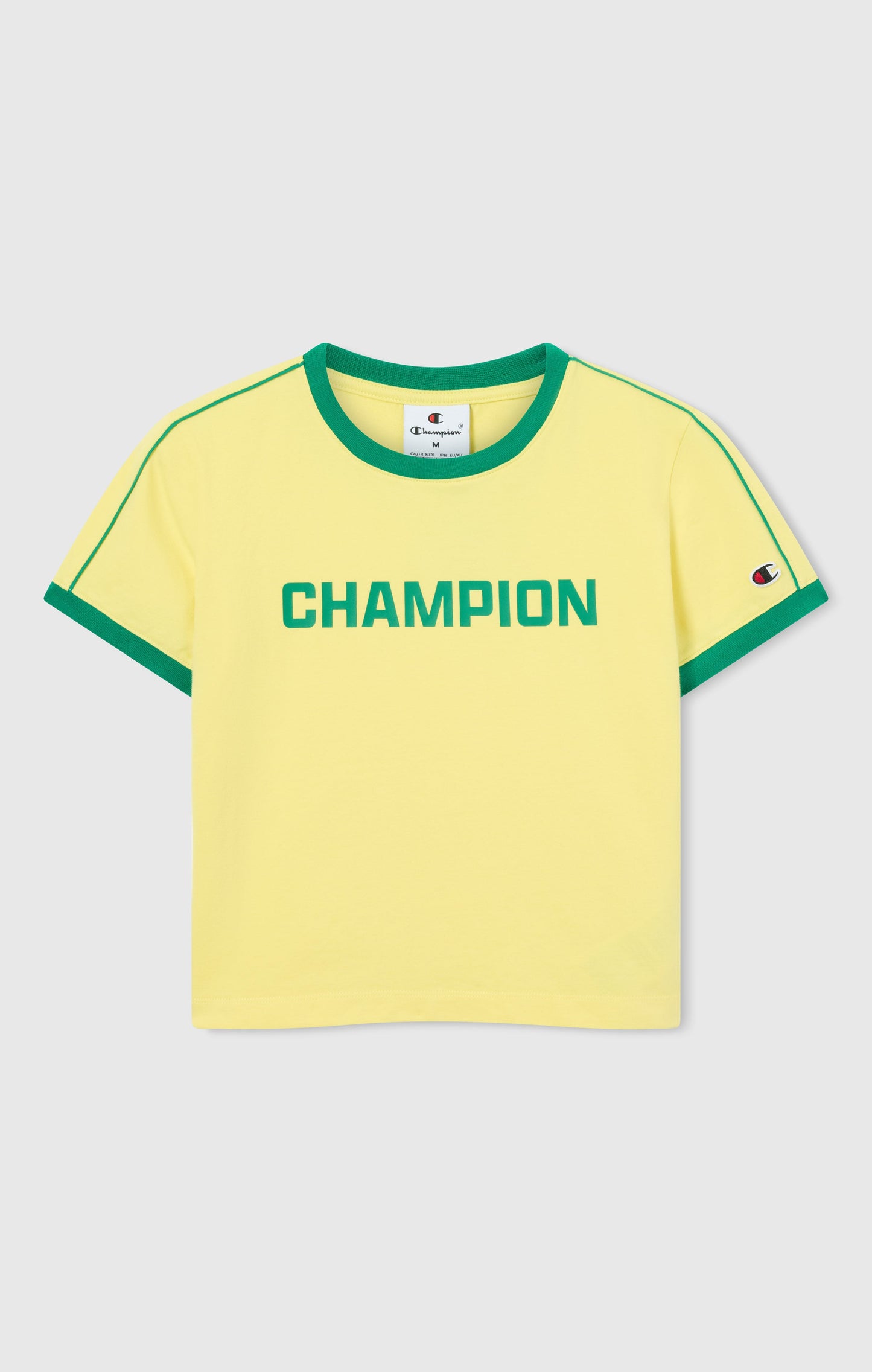 Women's Crewneck T-Shirt with Contrast Logo