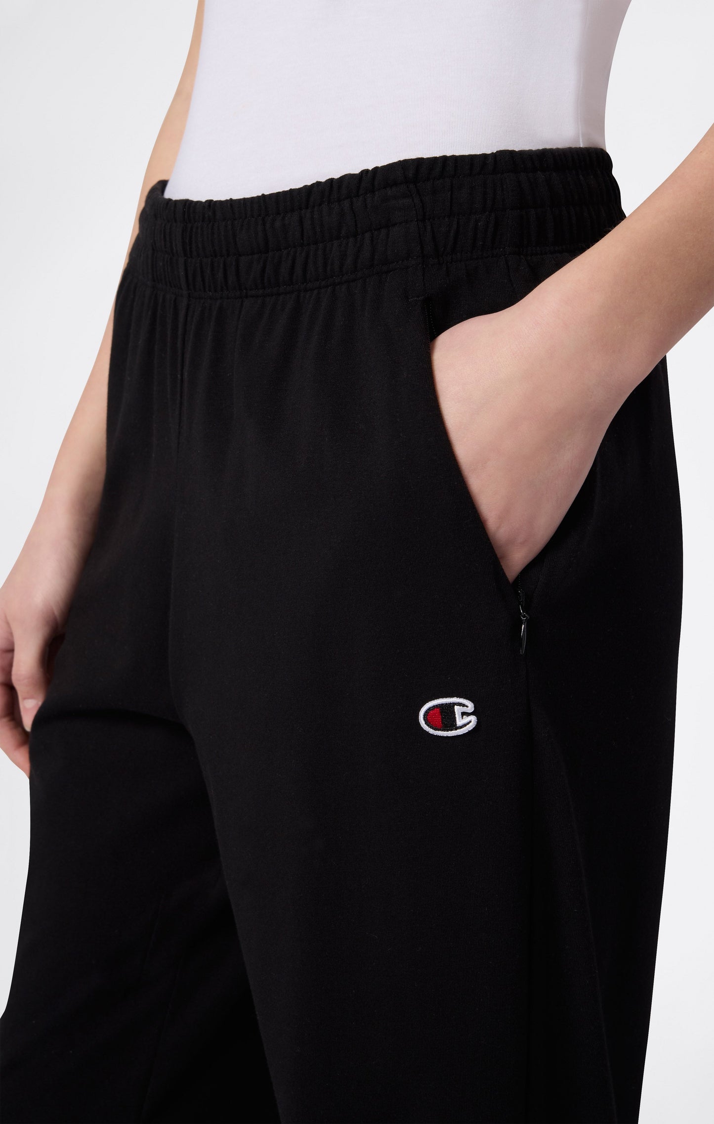 Women's Lightweight Straight Hem Jogger Pants with Zip Pockets Icons