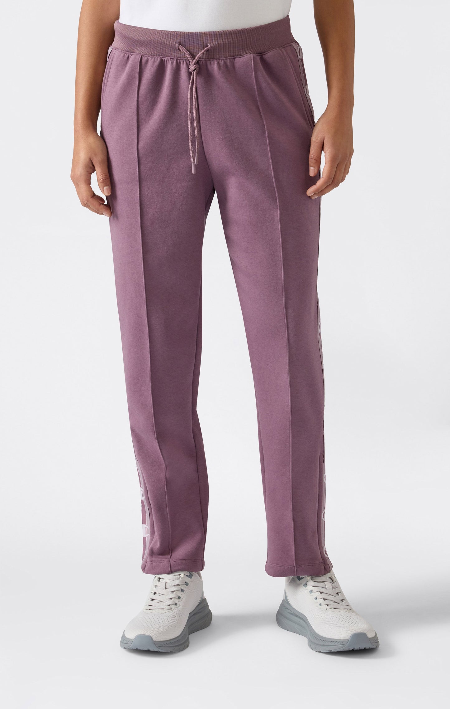 Women's Straight Leg Interlock Pants with Tape Logo