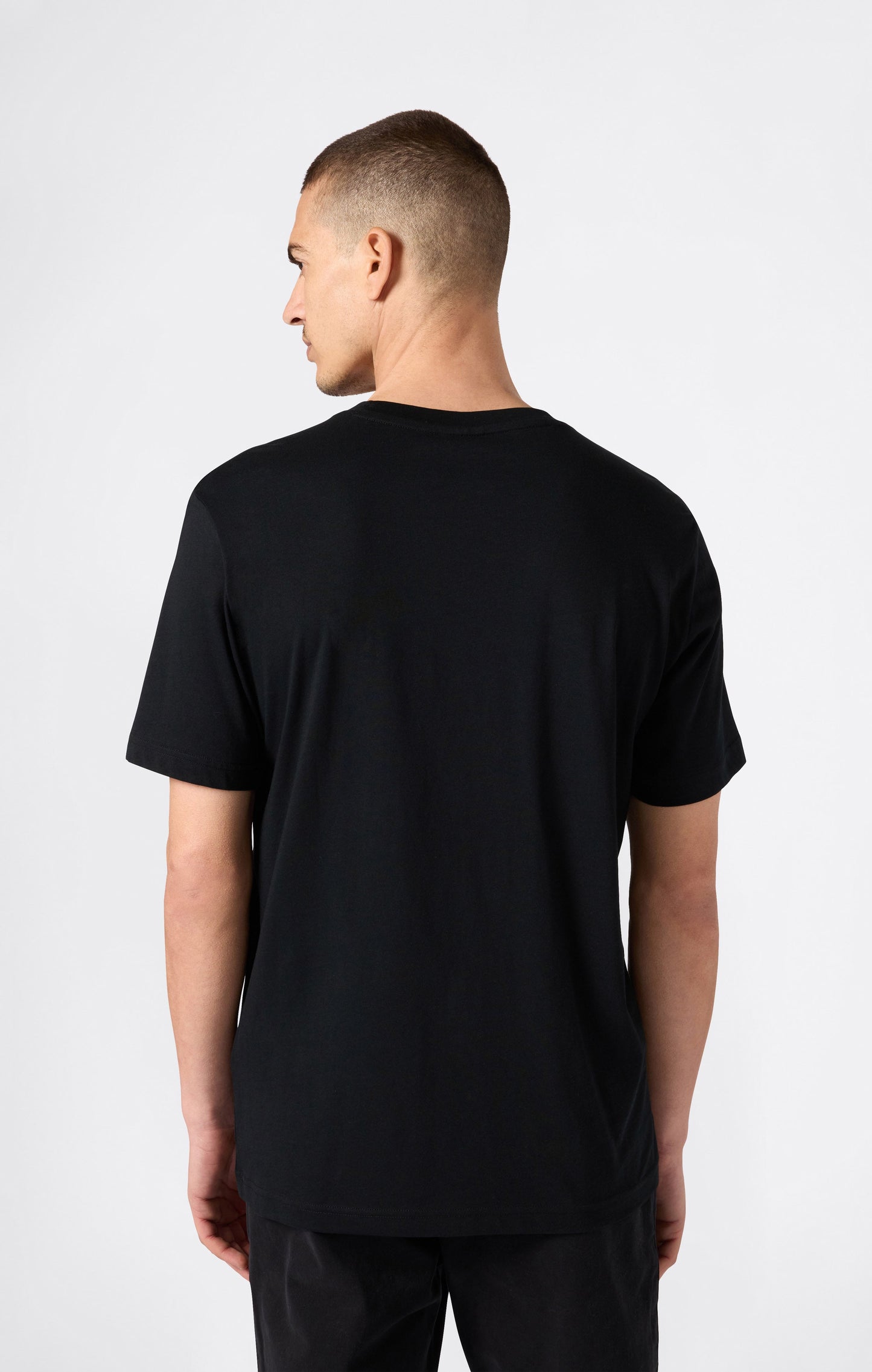 Men's T-Shirt with Big Embroidery Logo Icons