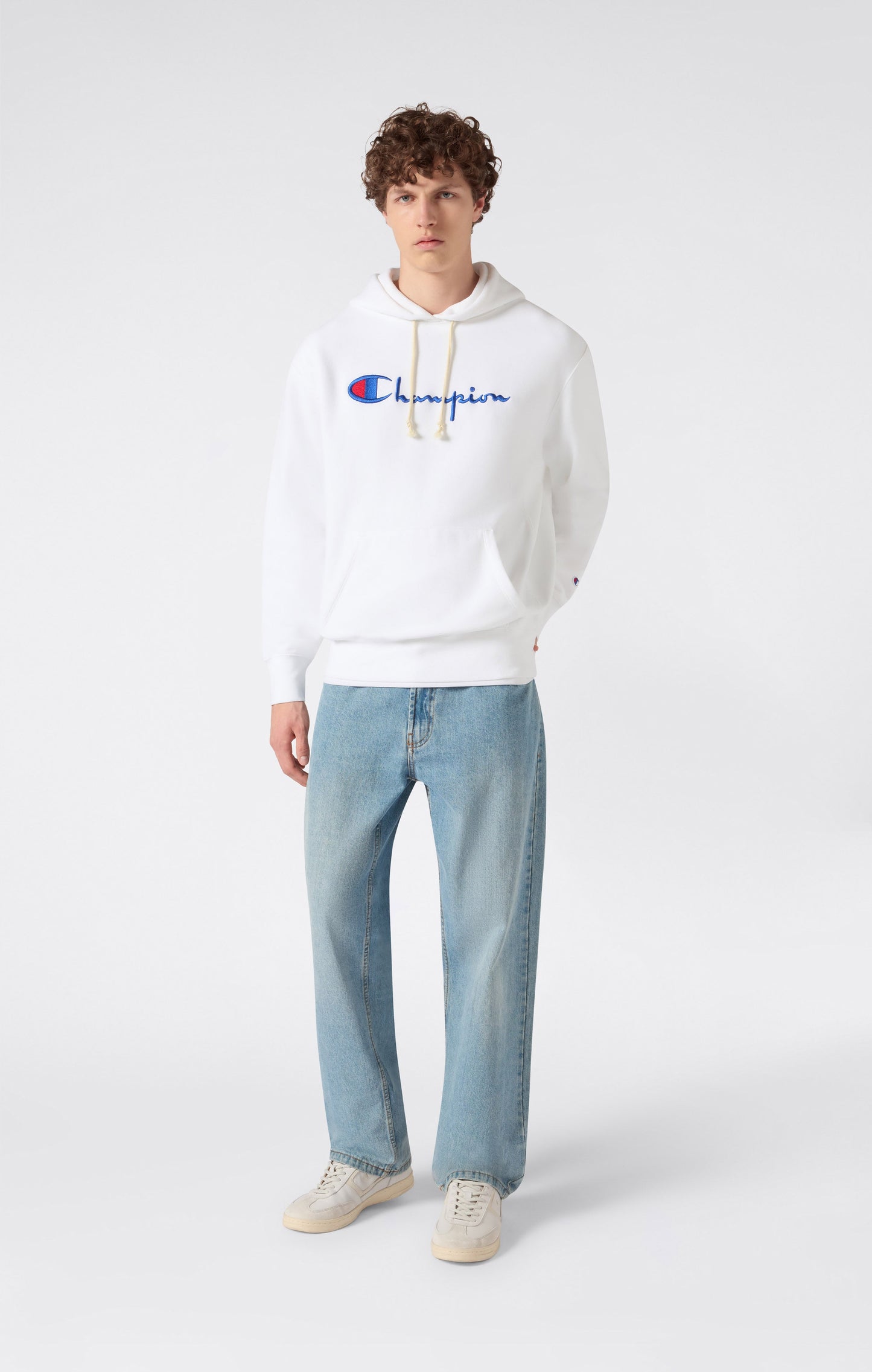 Reverse Weave Men's Loose Fit Hoodie