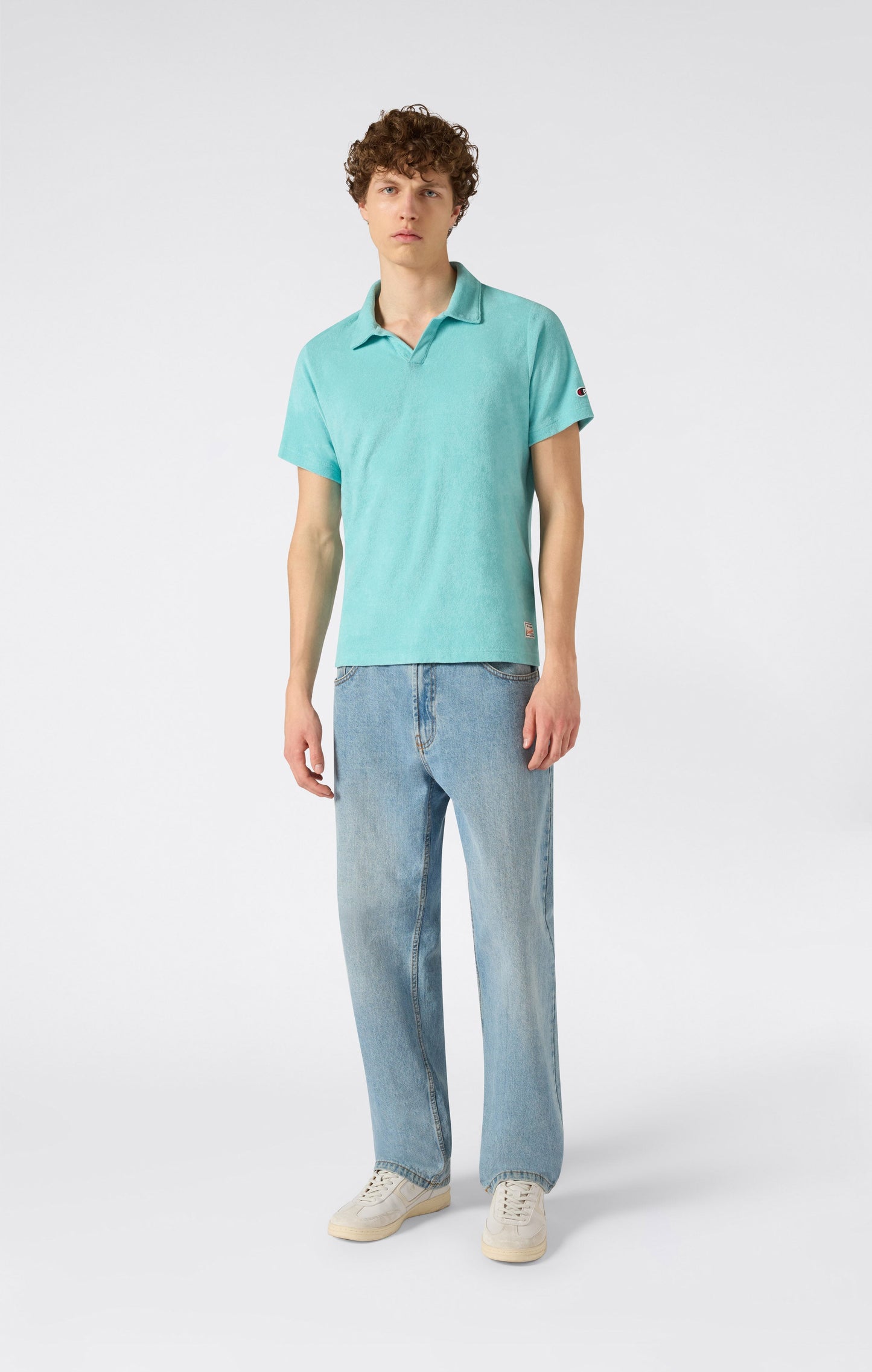 Men's Towel Terry Polo Shirt