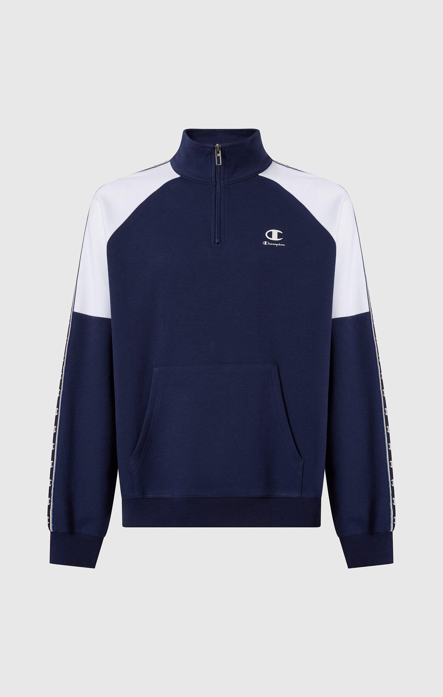 Men's Interlock Half Zip Tape Logo Sweatshirt