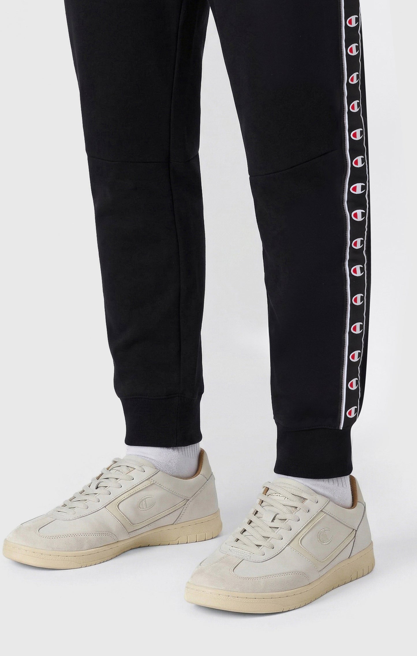 Men's Interlock Tape Logo Rib Cuff Pants