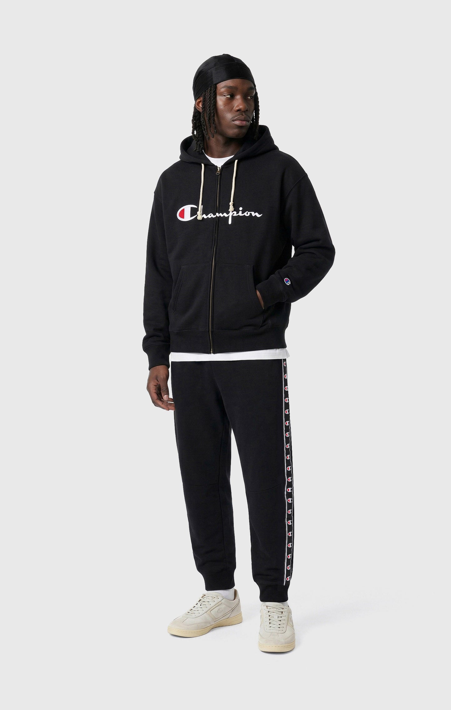 Men's Interlock Tape Logo Rib Cuff Pants