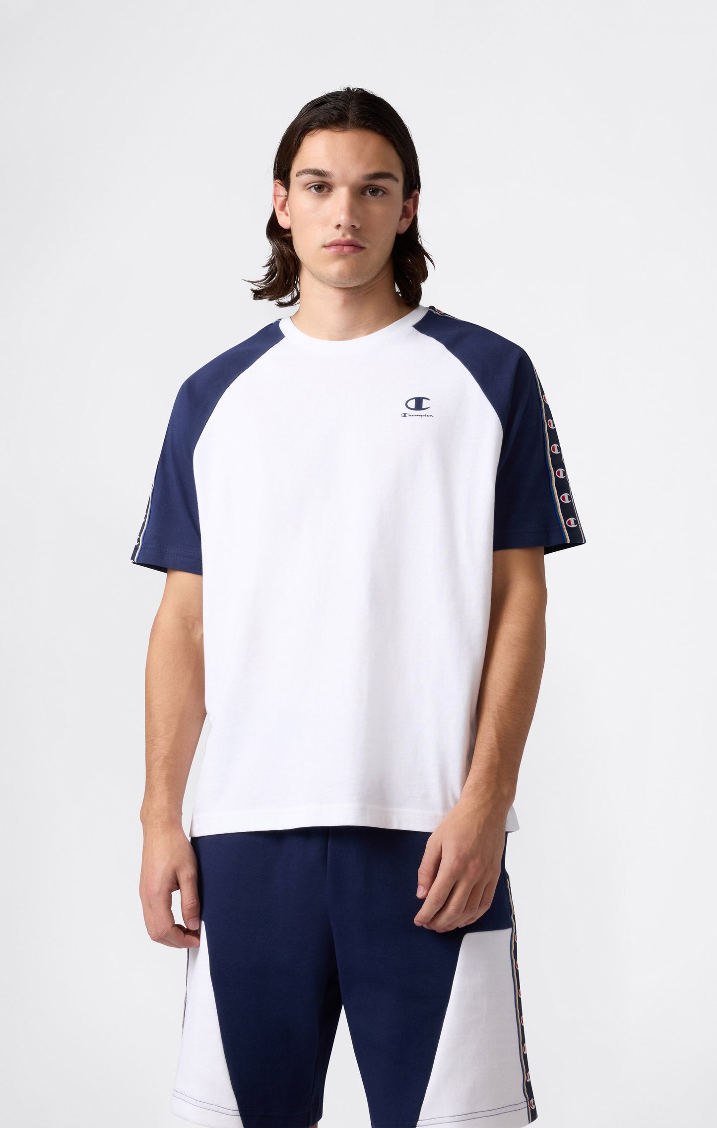 Men's Tape Logo Raglan Sleeve T-Shirt