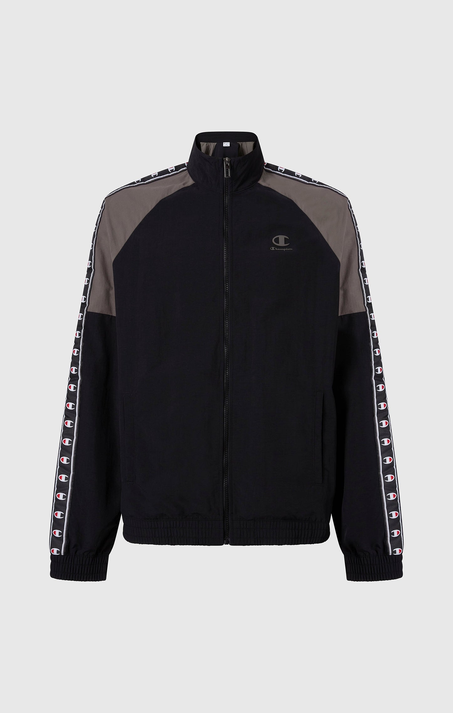 Men's Track Top with Full Zip and Tape Logo