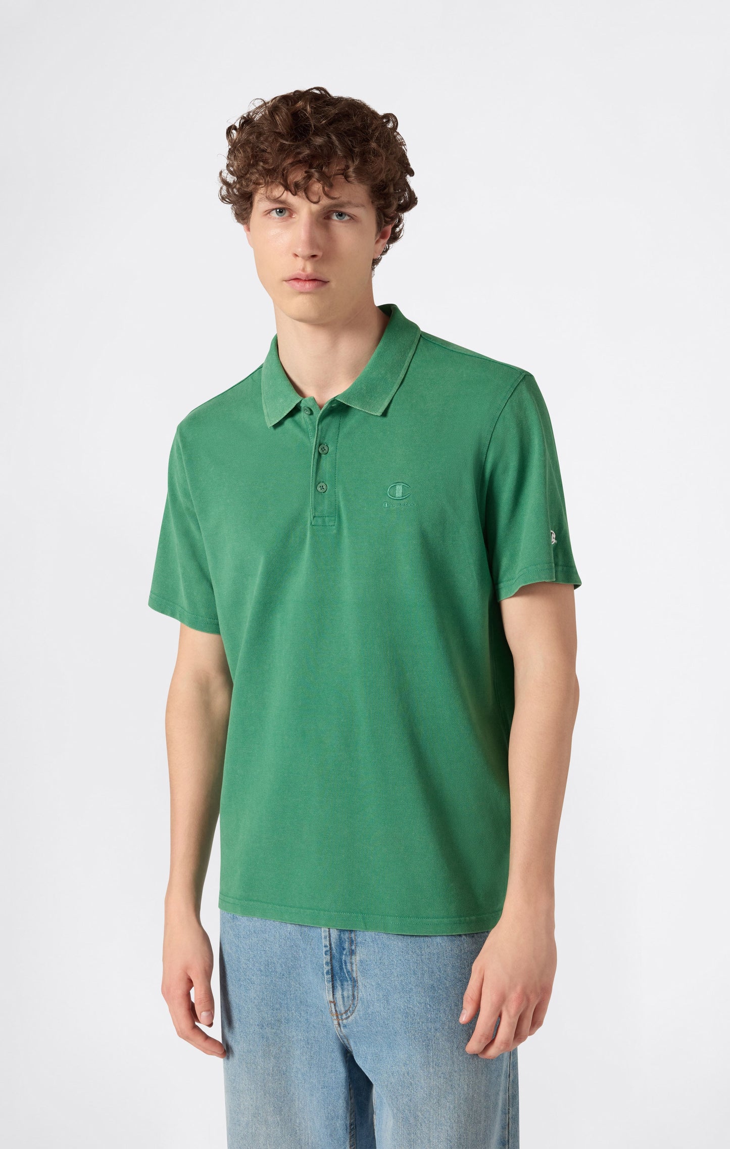 Men's Washed Effect Polo Icons