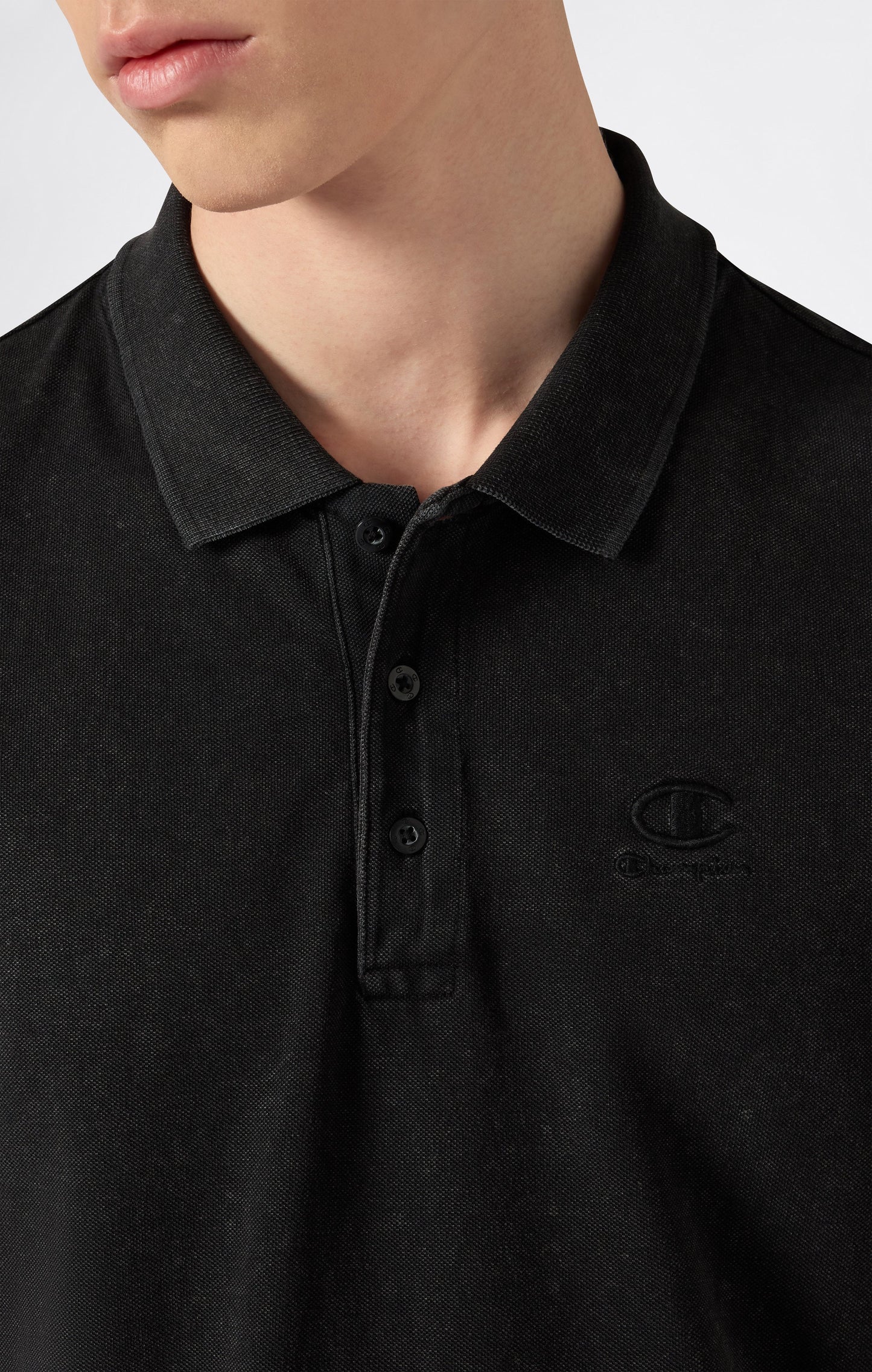 Men's Washed Effect Polo Icons