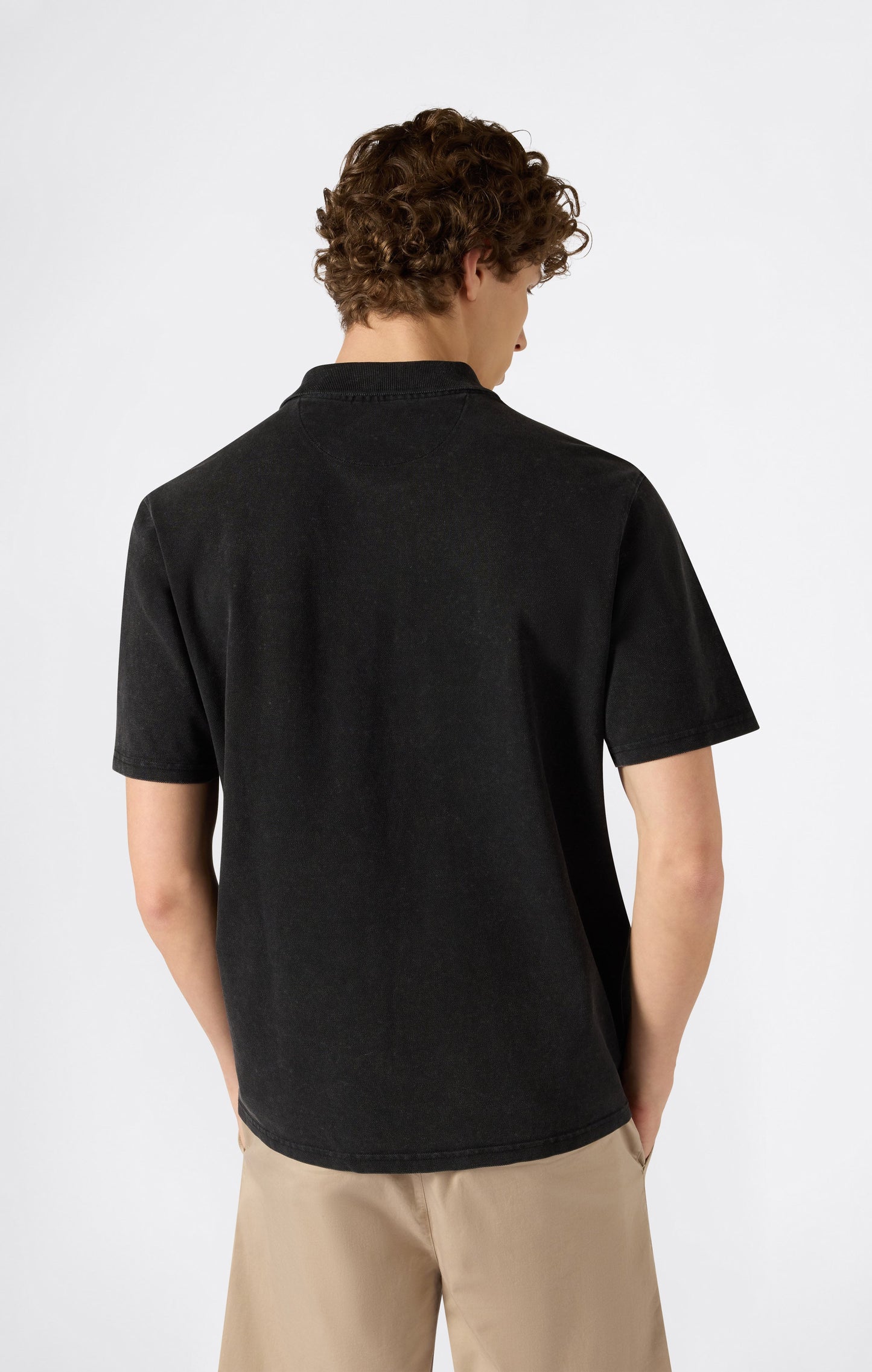 Men's Washed Effect Polo Icons