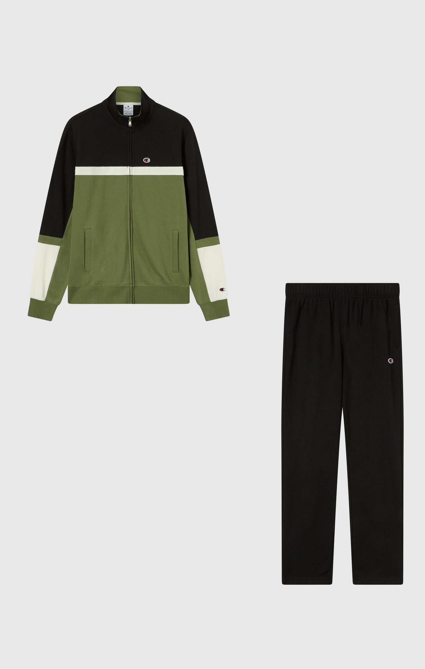Men's Lightweight Color Block Full Zip Tracksuit