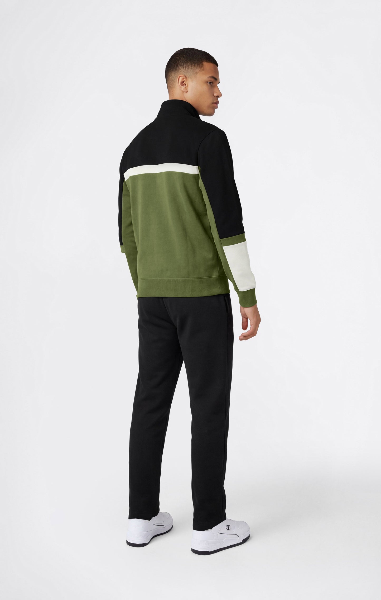 Men's Lightweight Color Block Full Zip Tracksuit