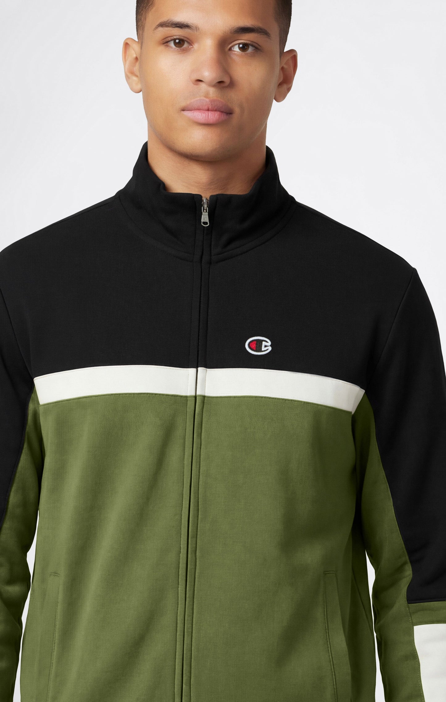 Men's Lightweight Color Block Full Zip Tracksuit