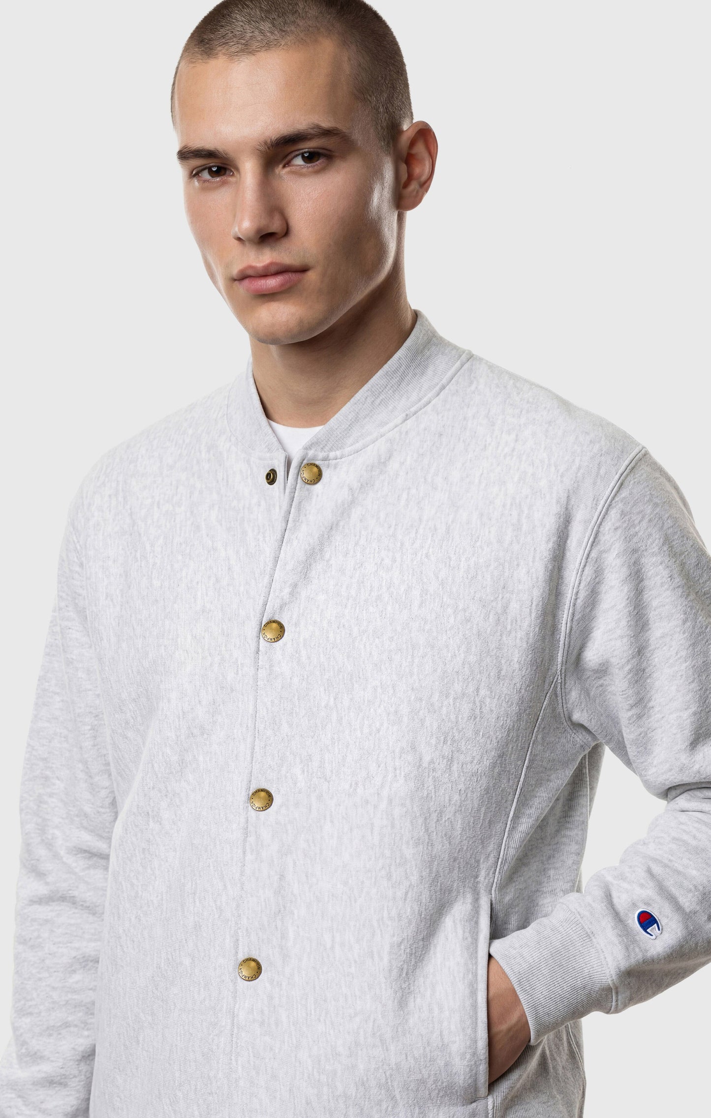 Men's Lightweight Reverse Weave Bomber Sweatshirt
