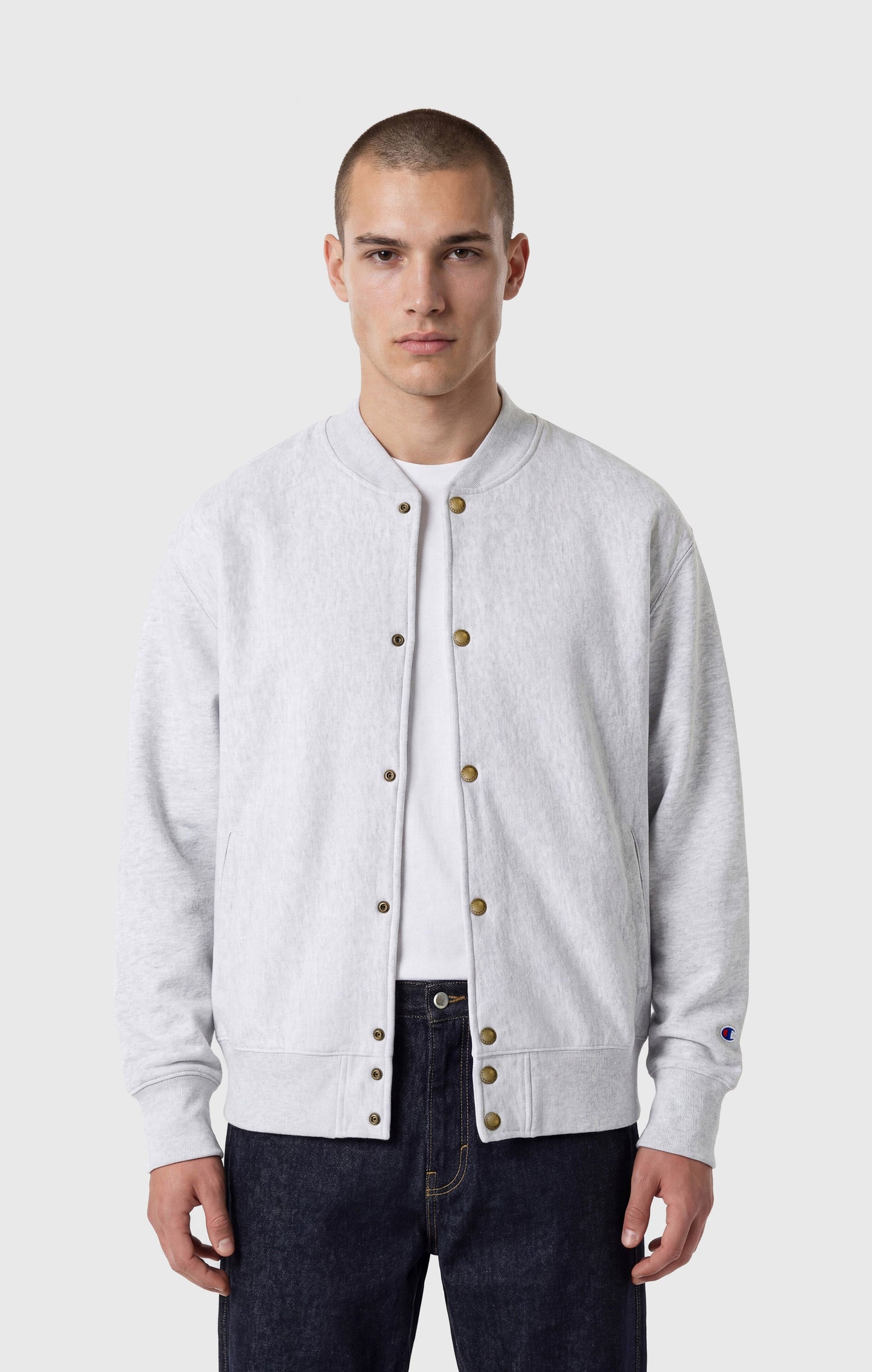 Men's Lightweight Reverse Weave Bomber Sweatshirt
