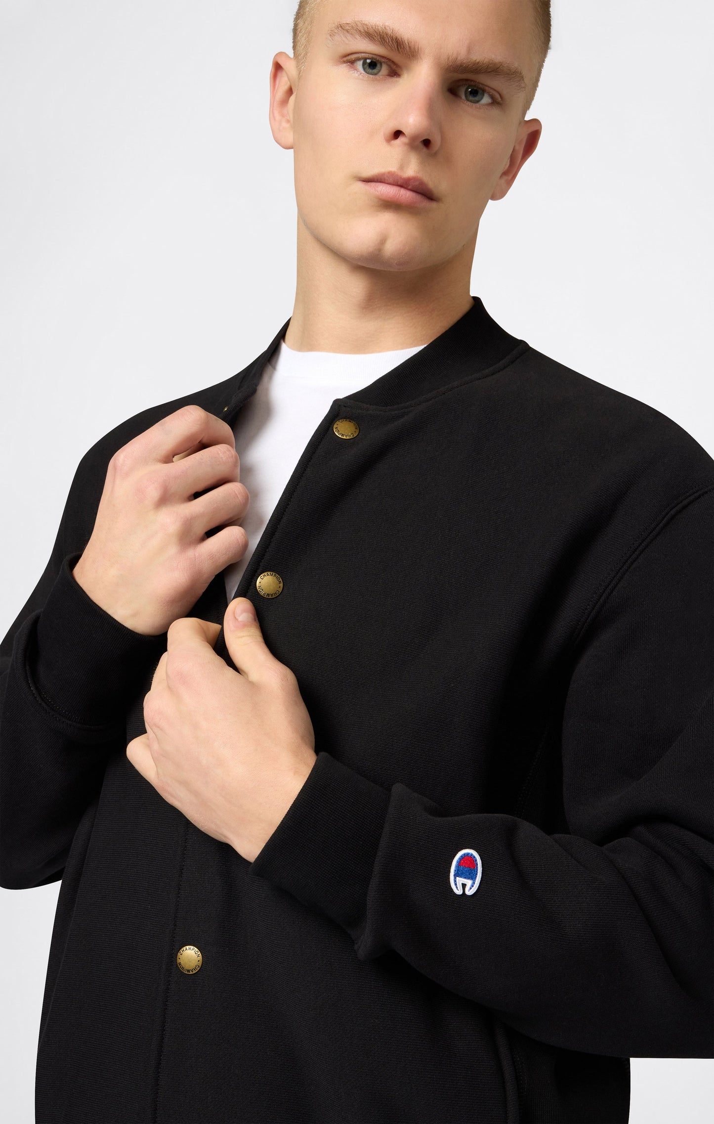 Men's Lightweight Reverse Weave Bomber Sweatshirt