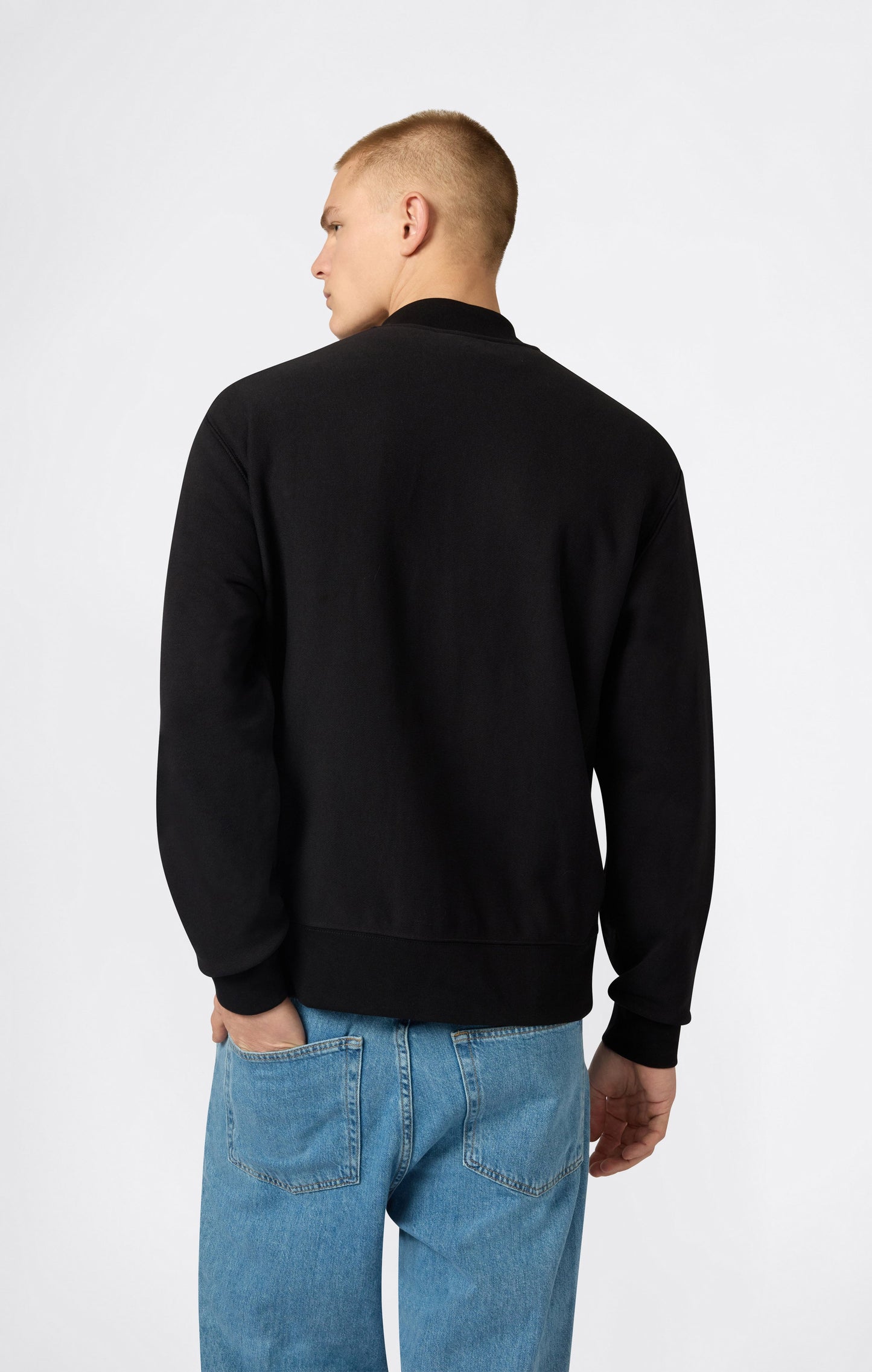 Men's Lightweight Reverse Weave Bomber Sweatshirt